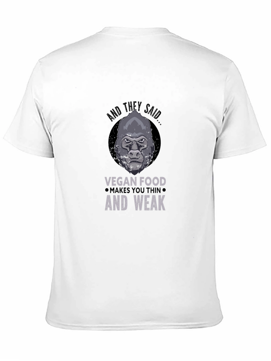 Vegan Gorilla T-Shirt: Strong Vegan Apparel