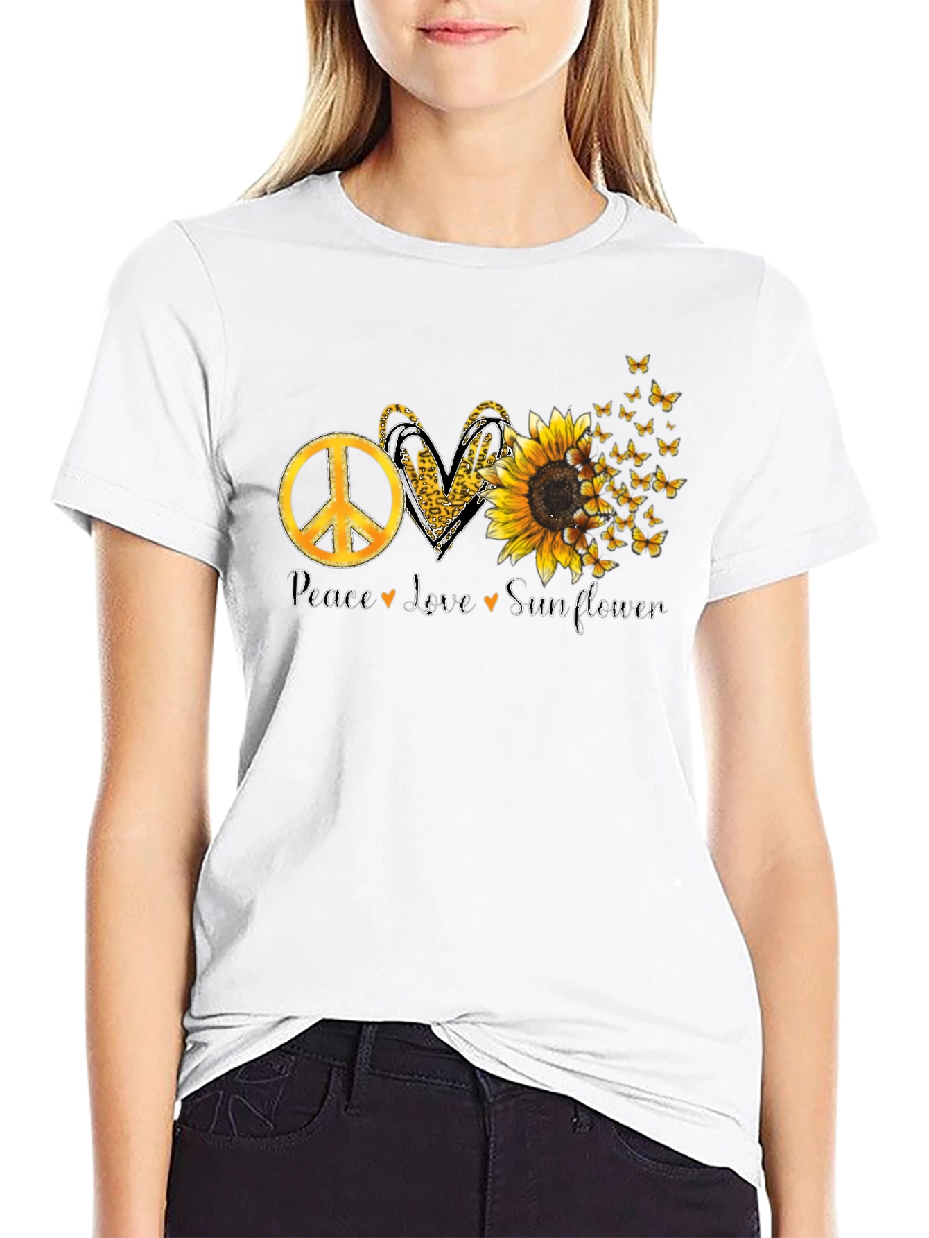 Peace Love Sunflower T-Shirt