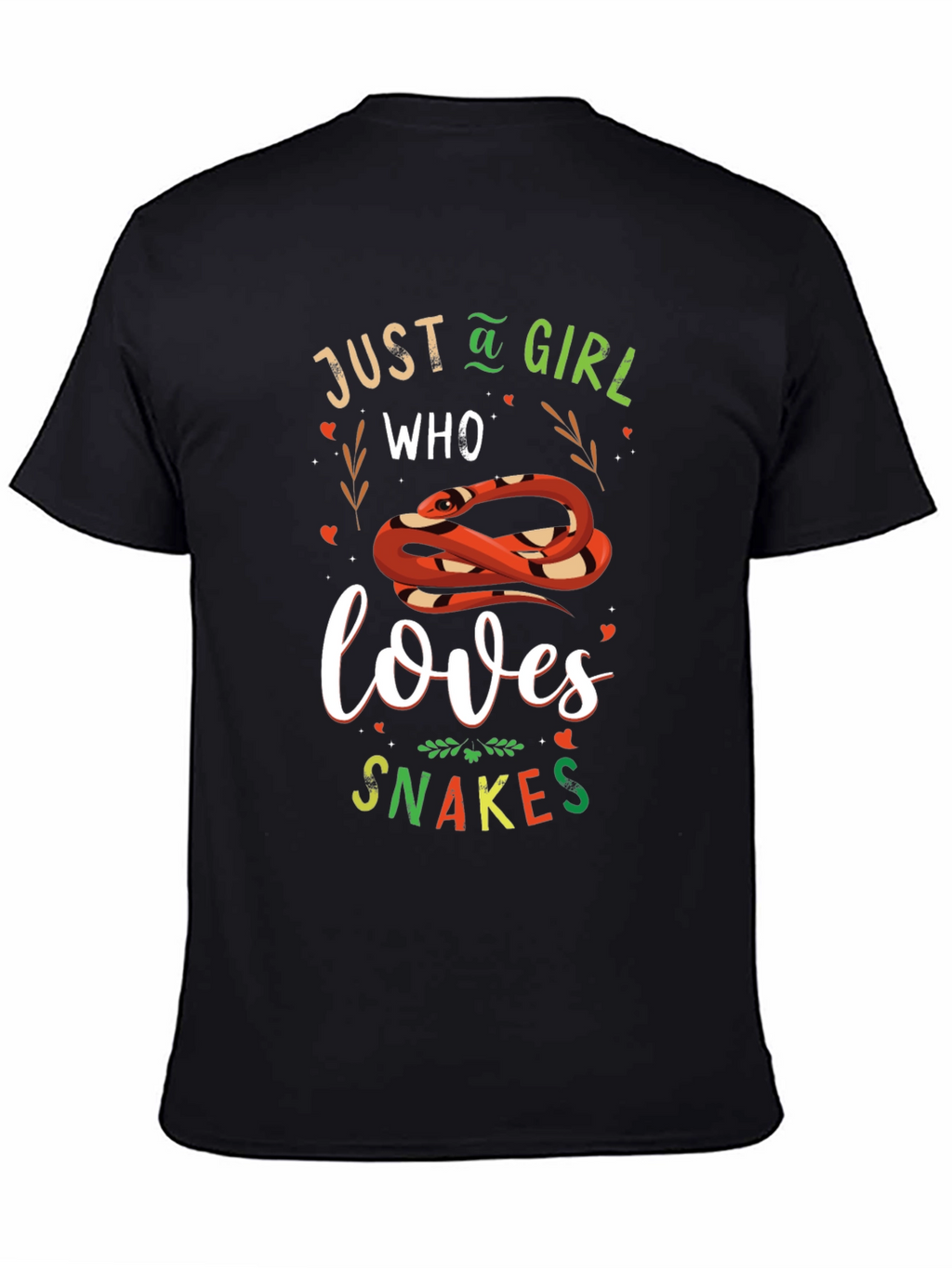 Just A Girl Who Loves Snakes Graphic T-Shirt