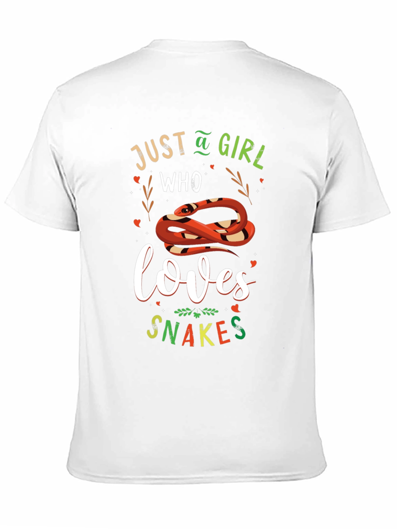 Just A Girl Who Loves Snakes Graphic T-Shirt
