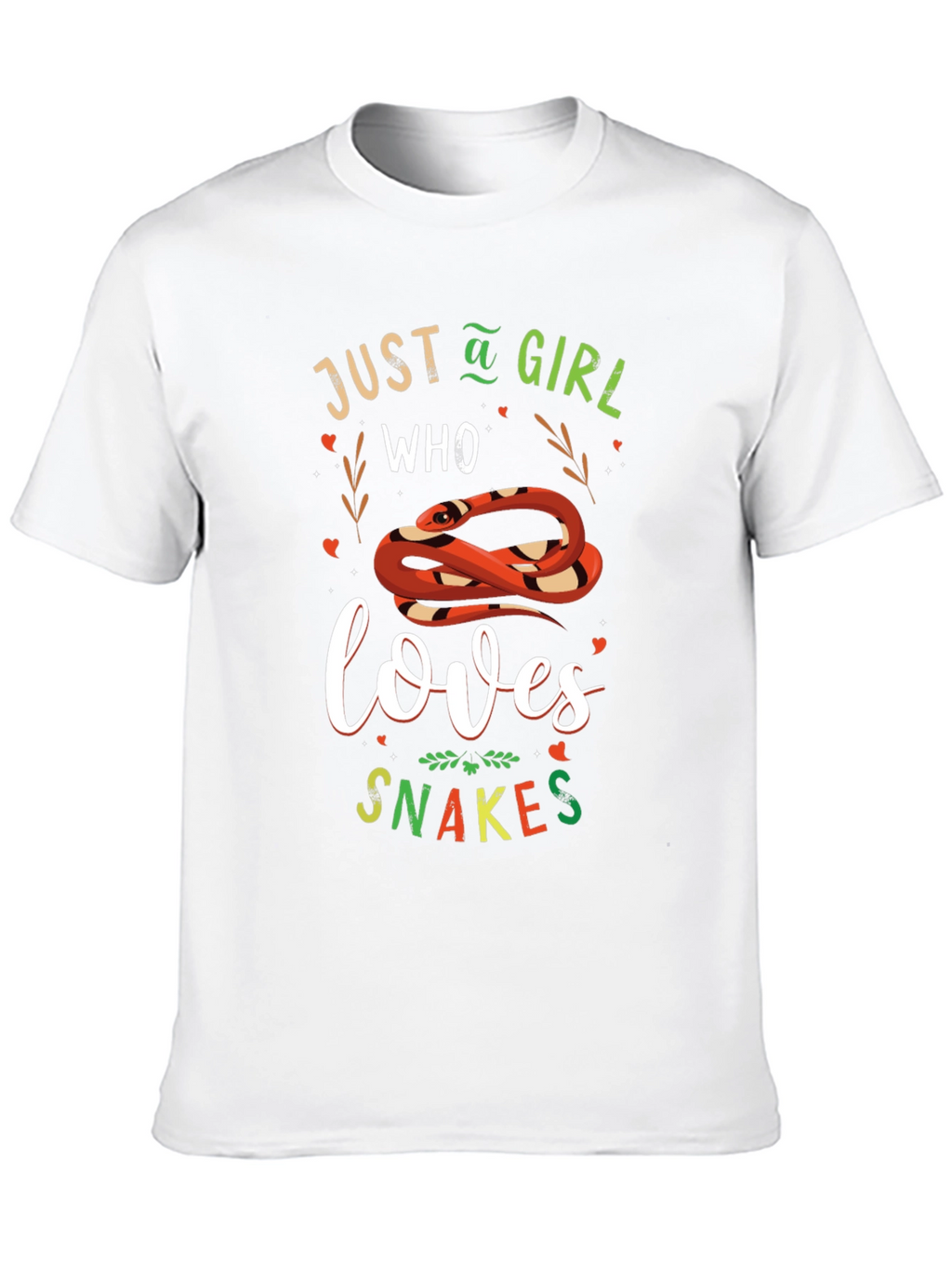 Just A Girl Who Loves Snakes Graphic T-Shirt