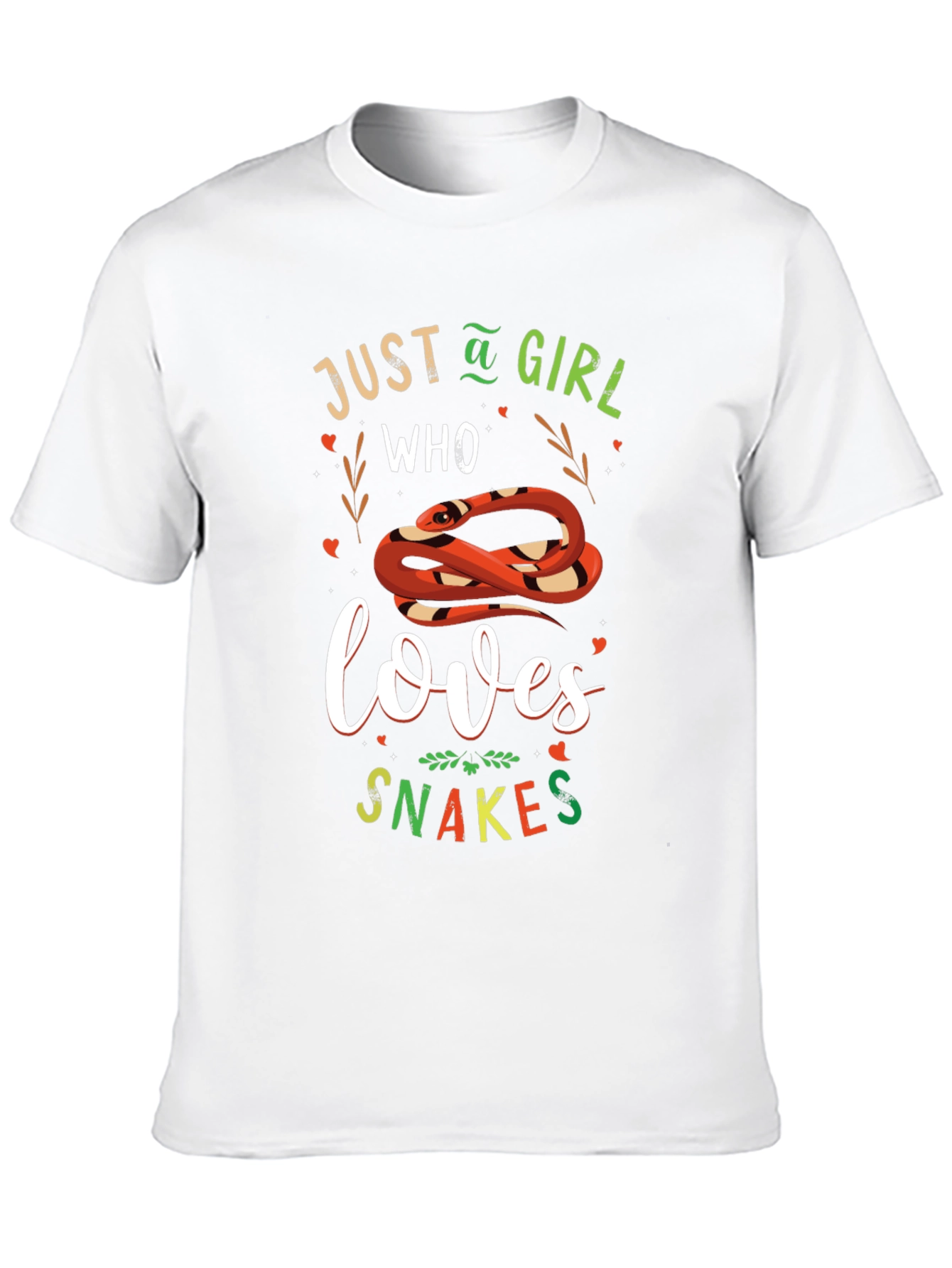 Just A Girl Who Loves Snakes Graphic T-Shirt