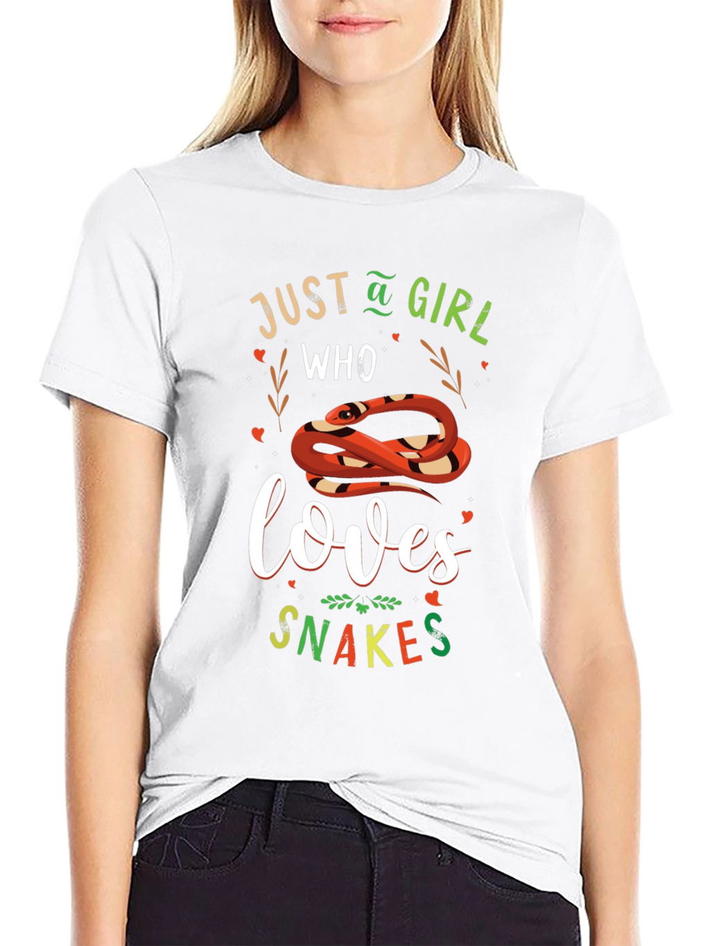 Just A Girl Who Loves Snakes Graphic T-Shirt