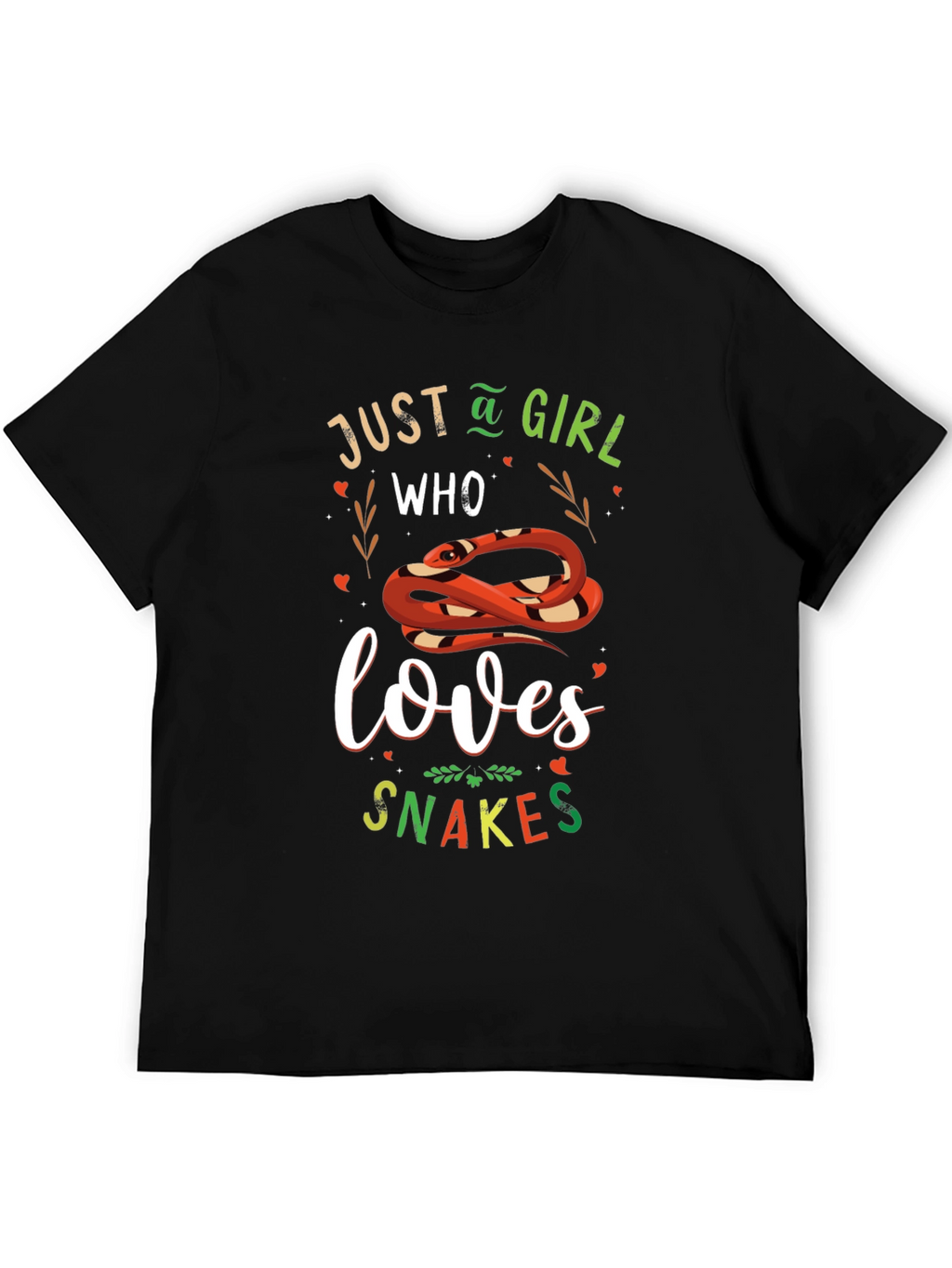 Just A Girl Who Loves Snakes Graphic T-Shirt