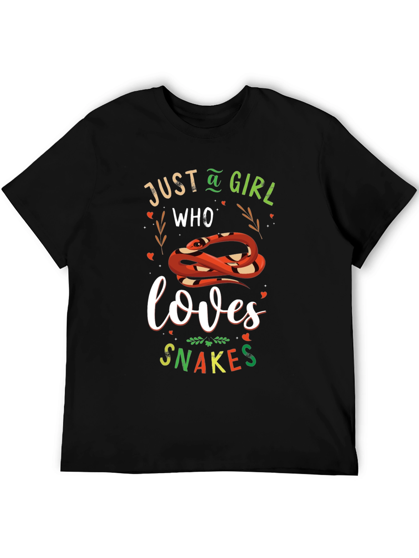 Just A Girl Who Loves Snakes Graphic T-Shirt
