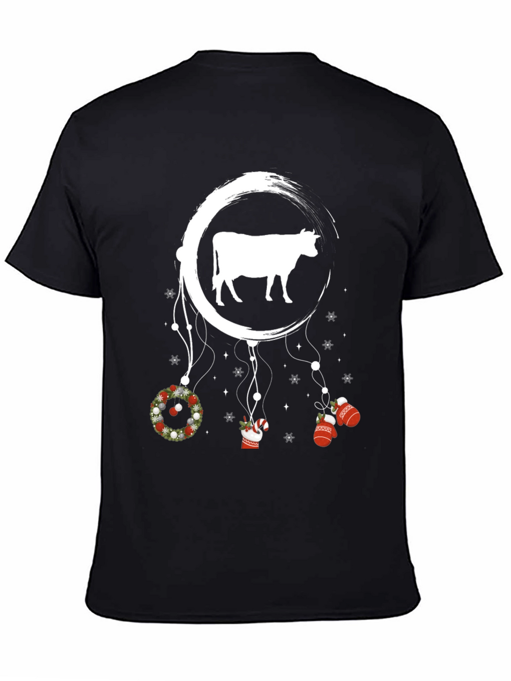 Festive Cow Dreamcatcher Graphic Tee