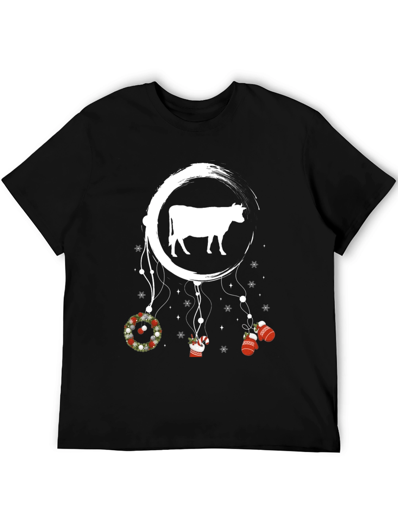 Festive Cow Dreamcatcher Graphic Tee