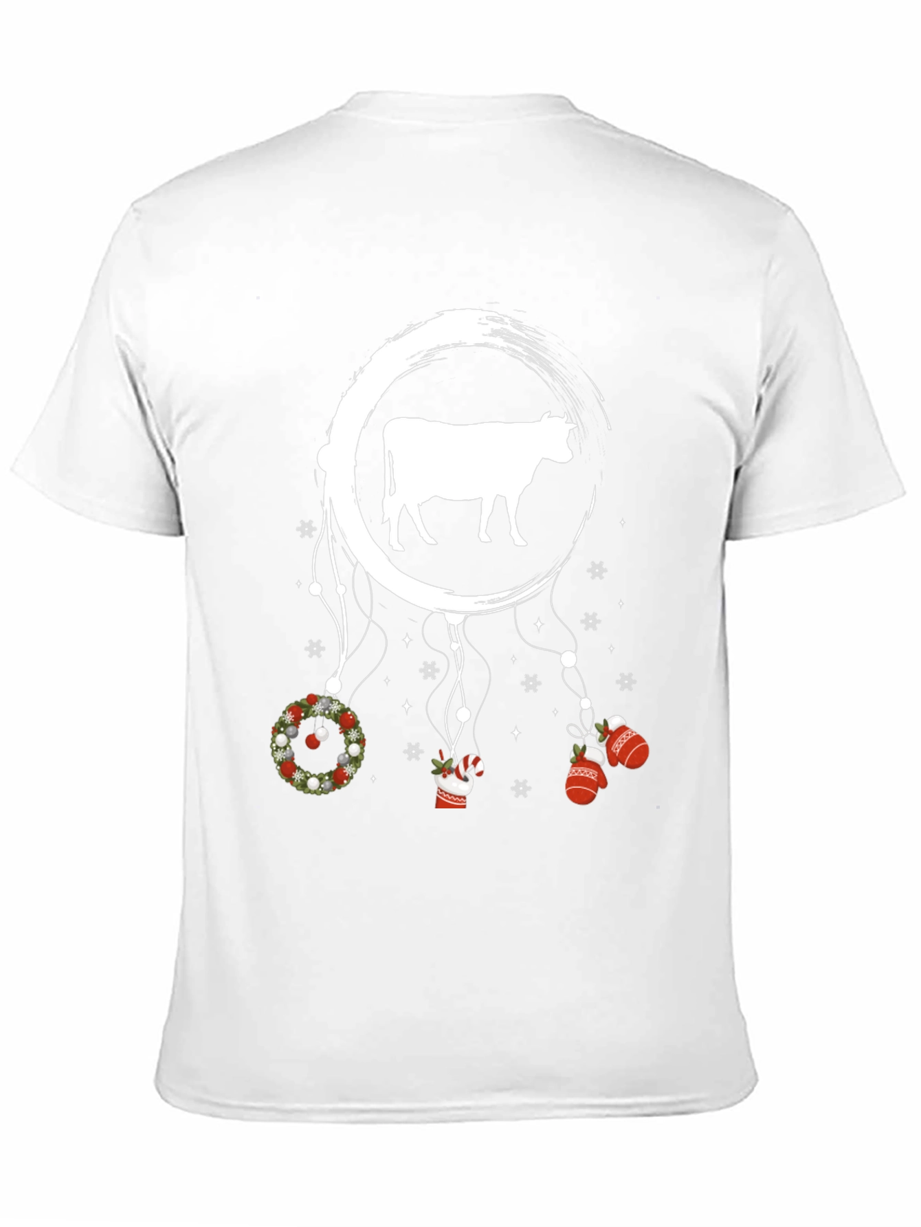 Festive Cow Dreamcatcher Graphic Tee