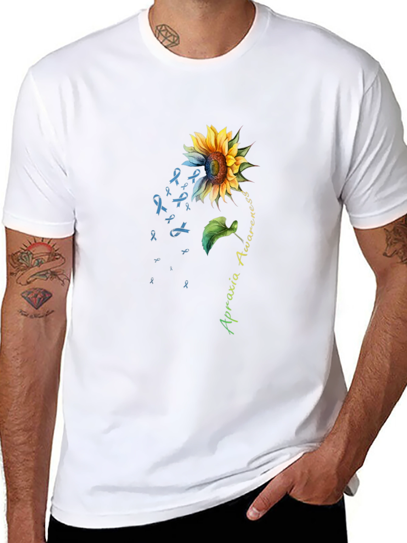 Apraxia Awareness Sunflower T-Shirt