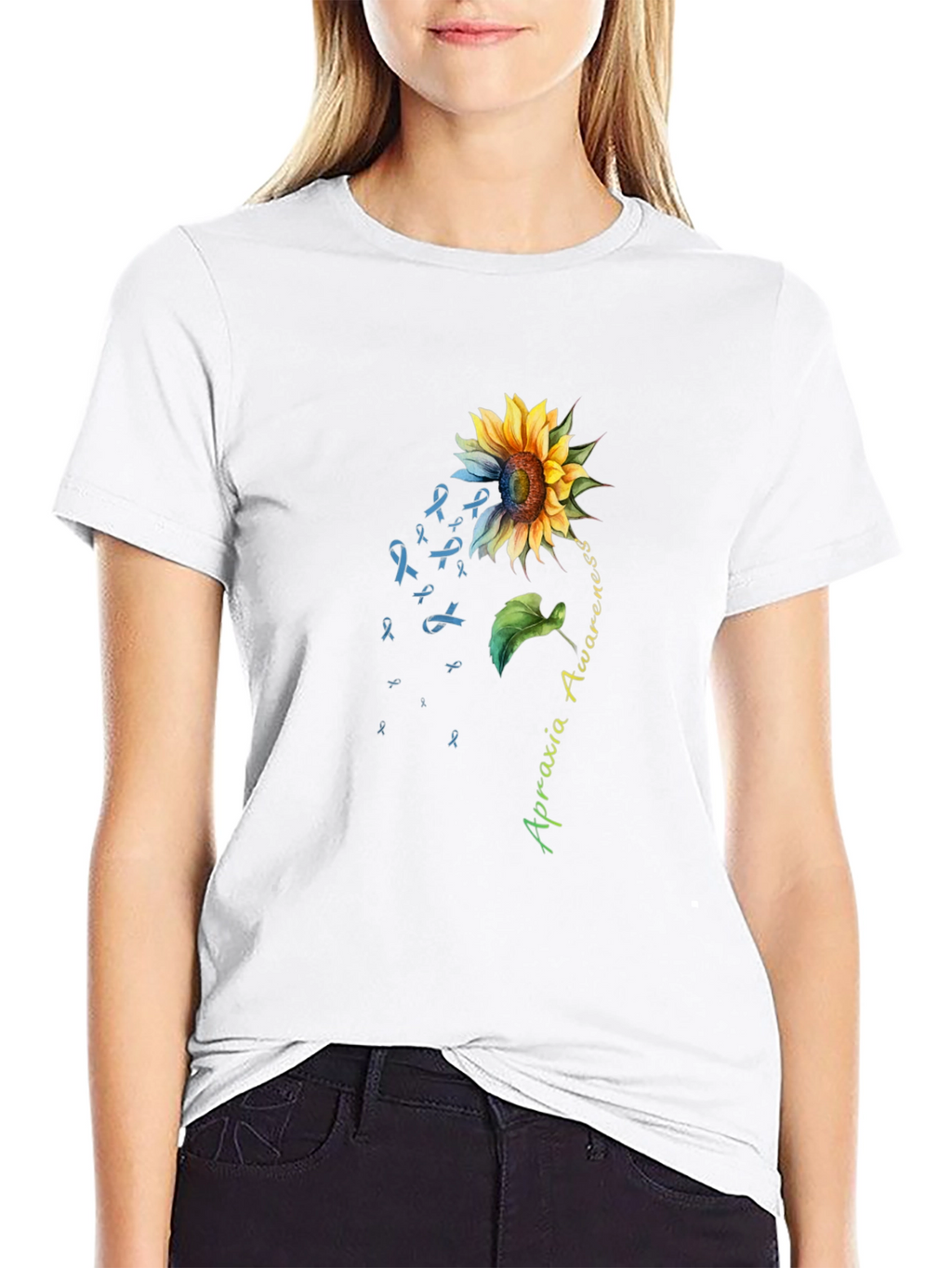 Apraxia Awareness Sunflower T-Shirt