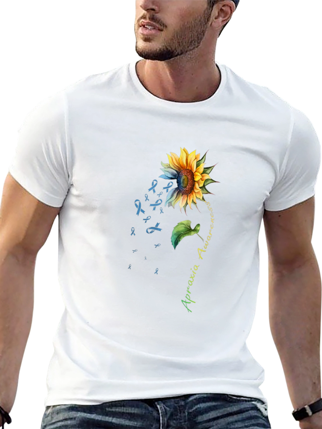 Apraxia Awareness Sunflower T-Shirt