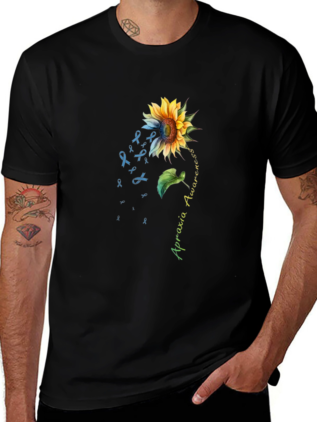 Apraxia Awareness Sunflower T-Shirt