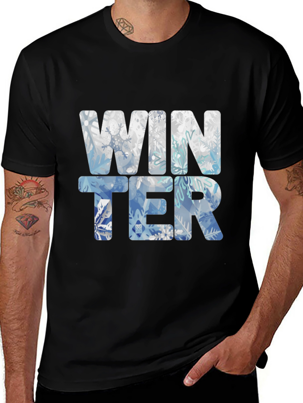 Winter Snowflake T-Shirt - Festive Holiday Style