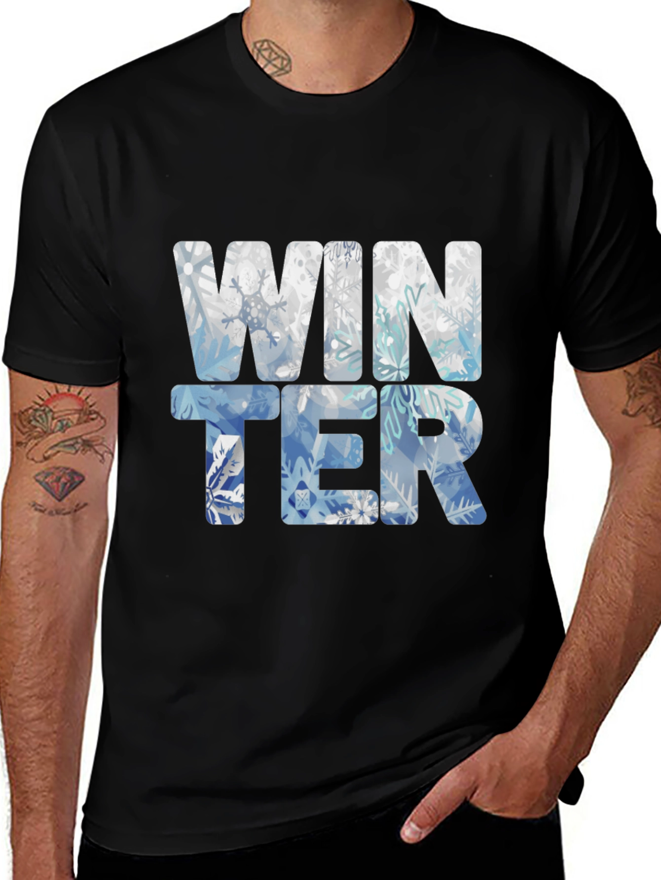 Winter Snowflake T-Shirt - Festive Holiday Style