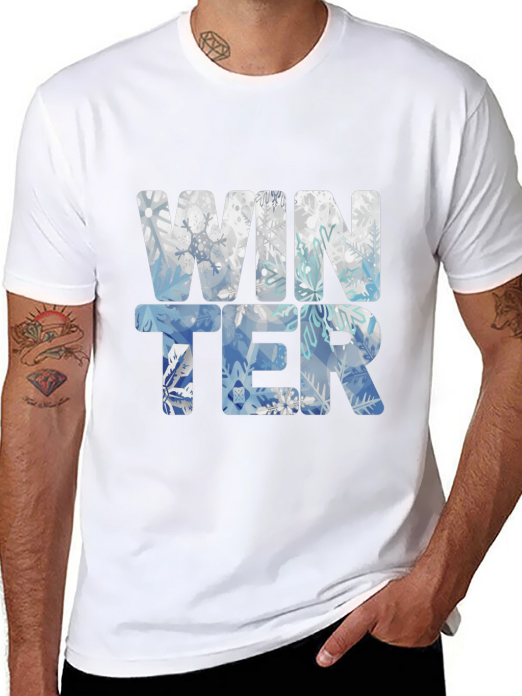 Winter Snowflake T-Shirt - Festive Holiday Style