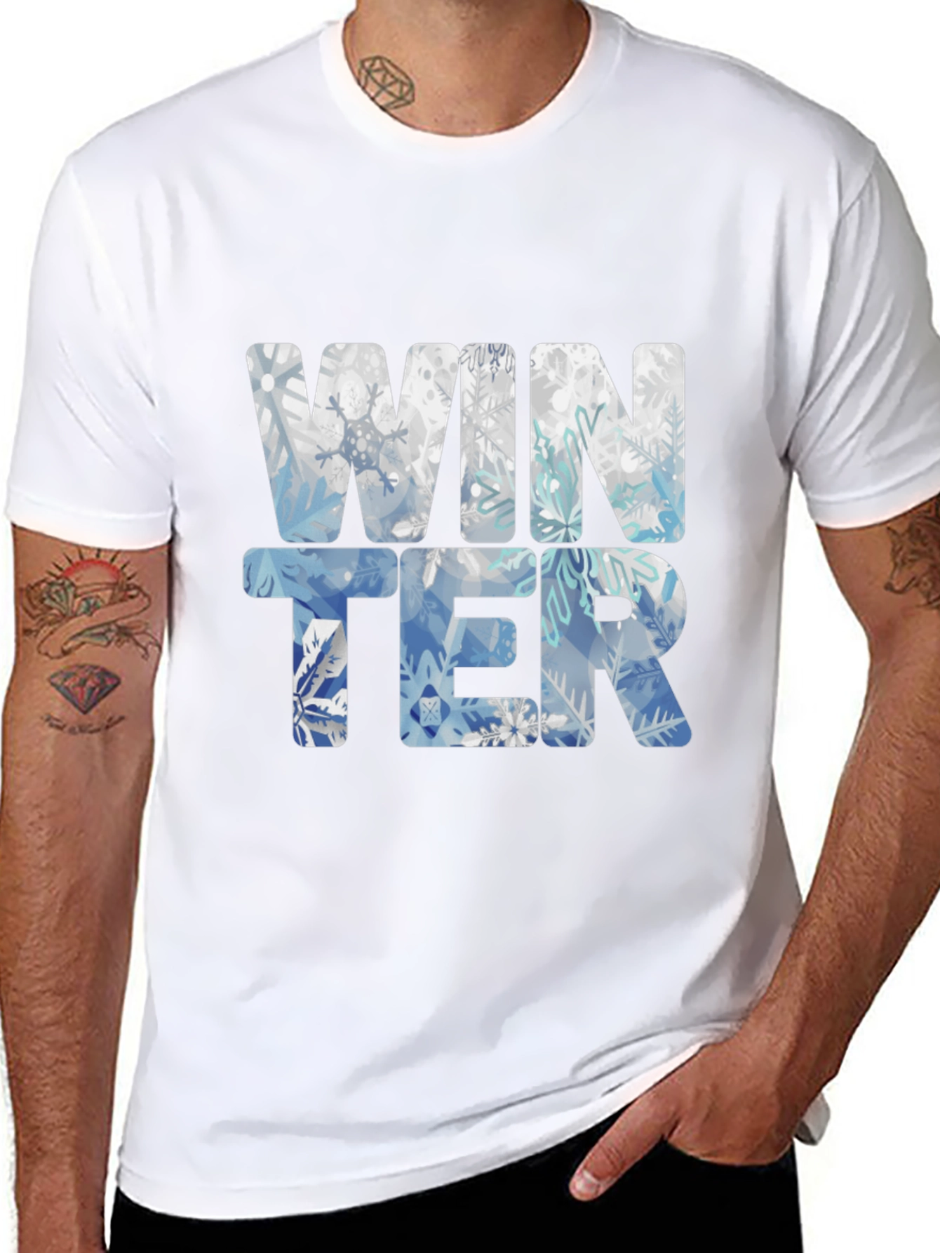 Winter Snowflake T-Shirt - Festive Holiday Style