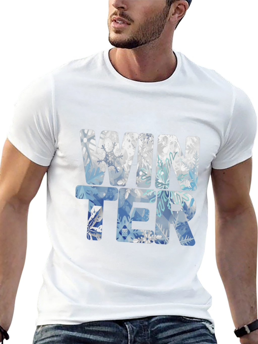 Winter Snowflake T-Shirt - Festive Holiday Style