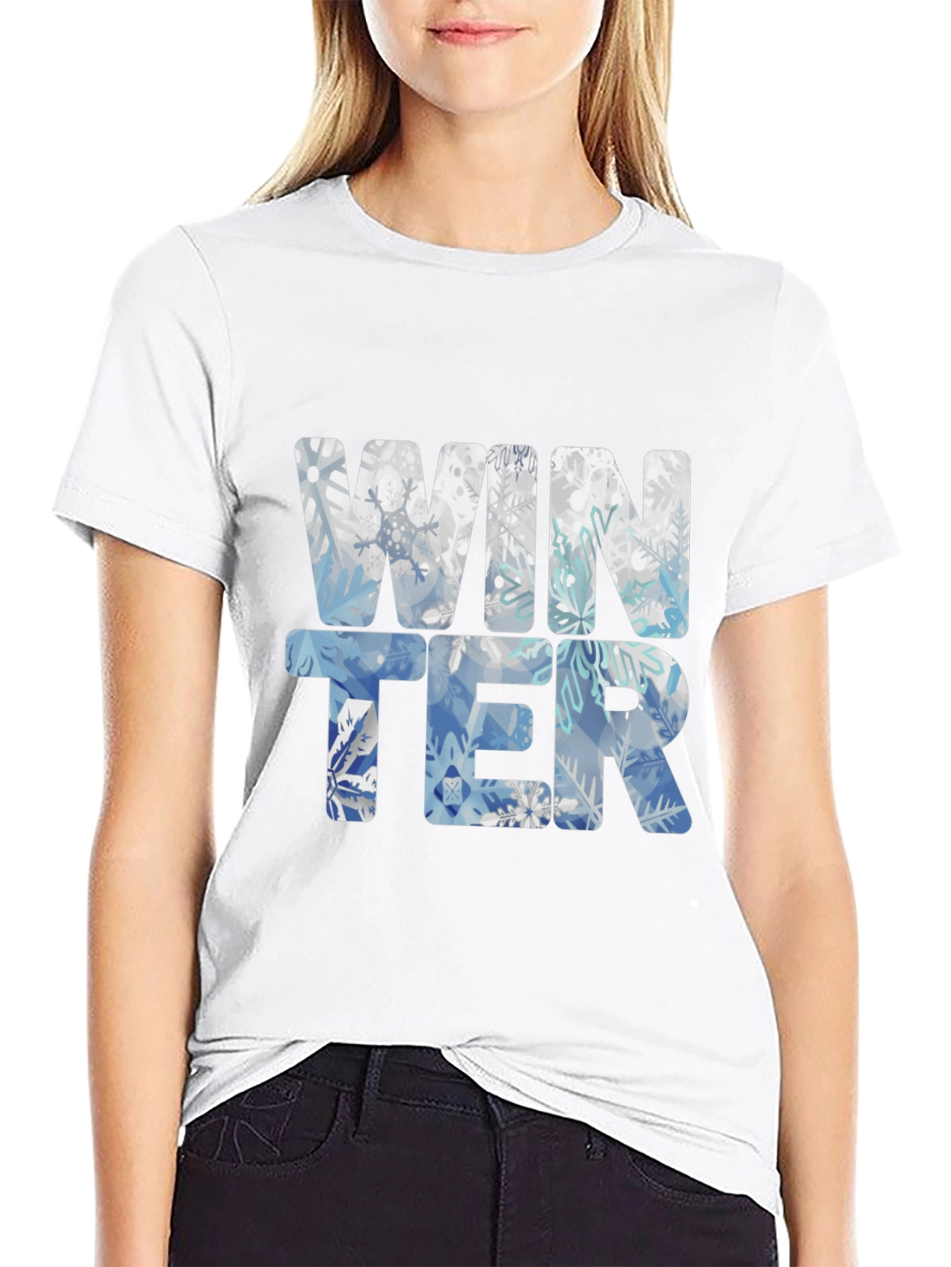 Winter Snowflake T-Shirt - Festive Holiday Style