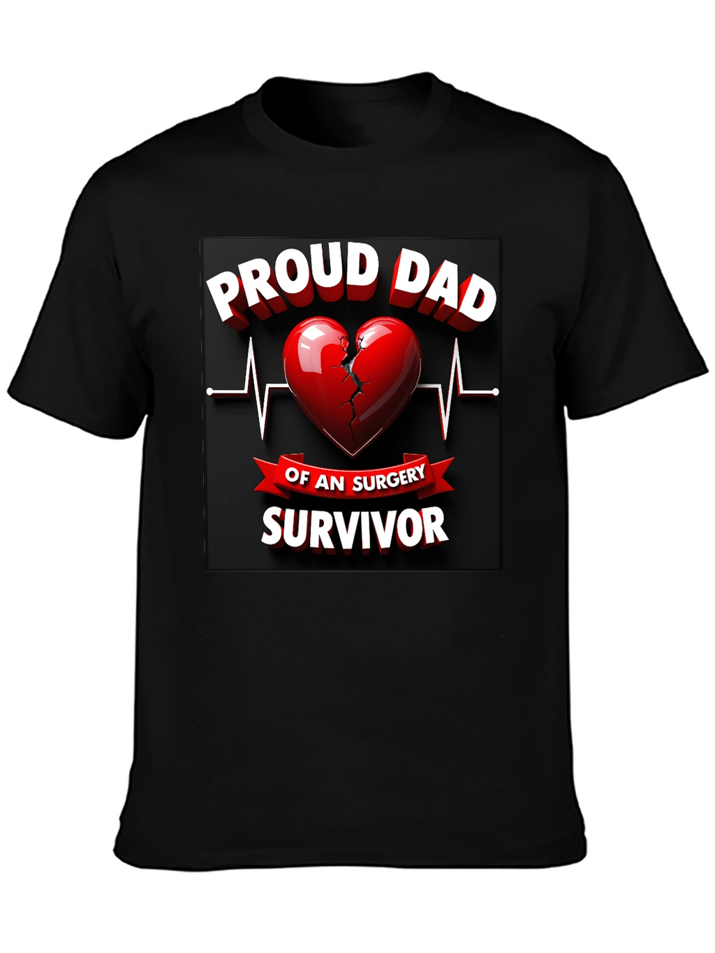 Proud Dad Surgery Survivor Graphic T-Shirt