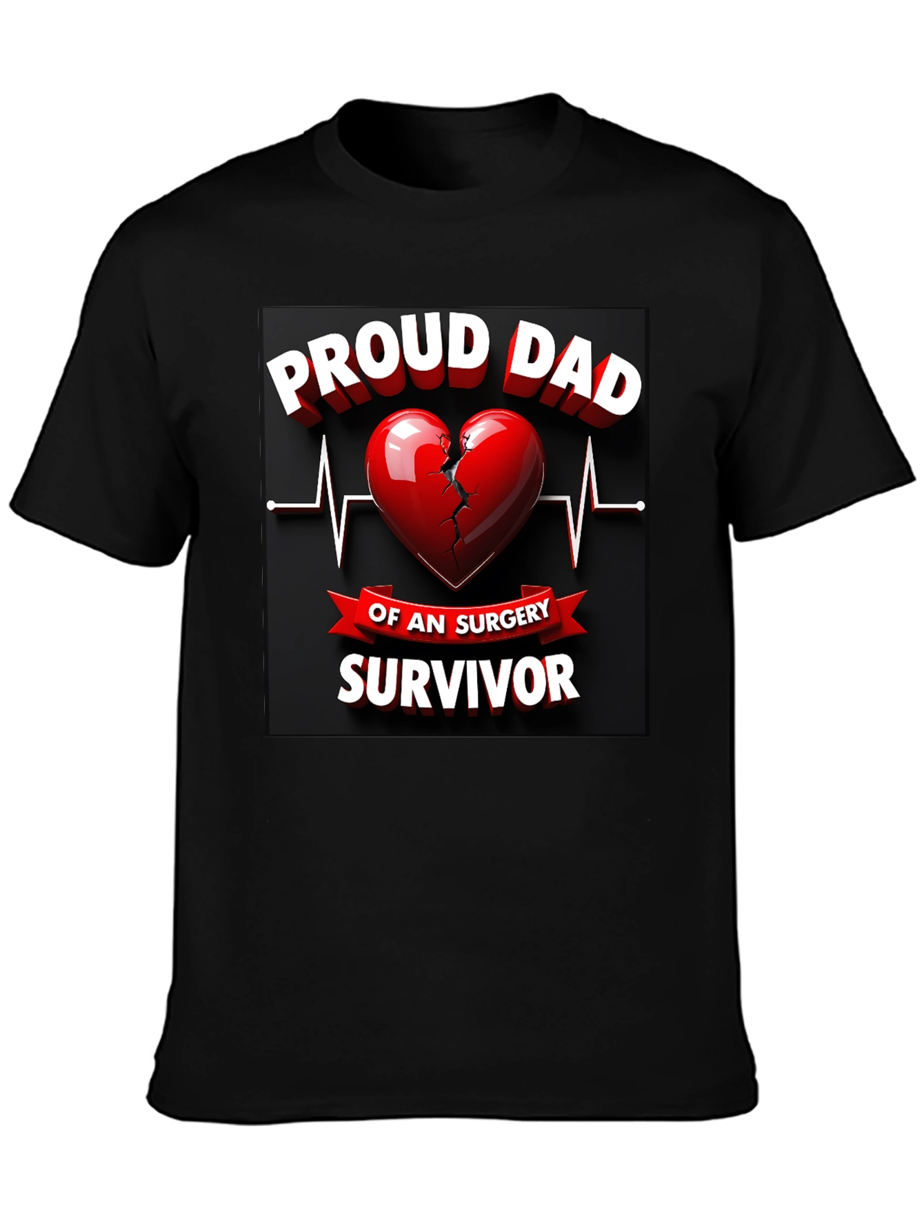 Proud Dad Surgery Survivor Graphic T-Shirt