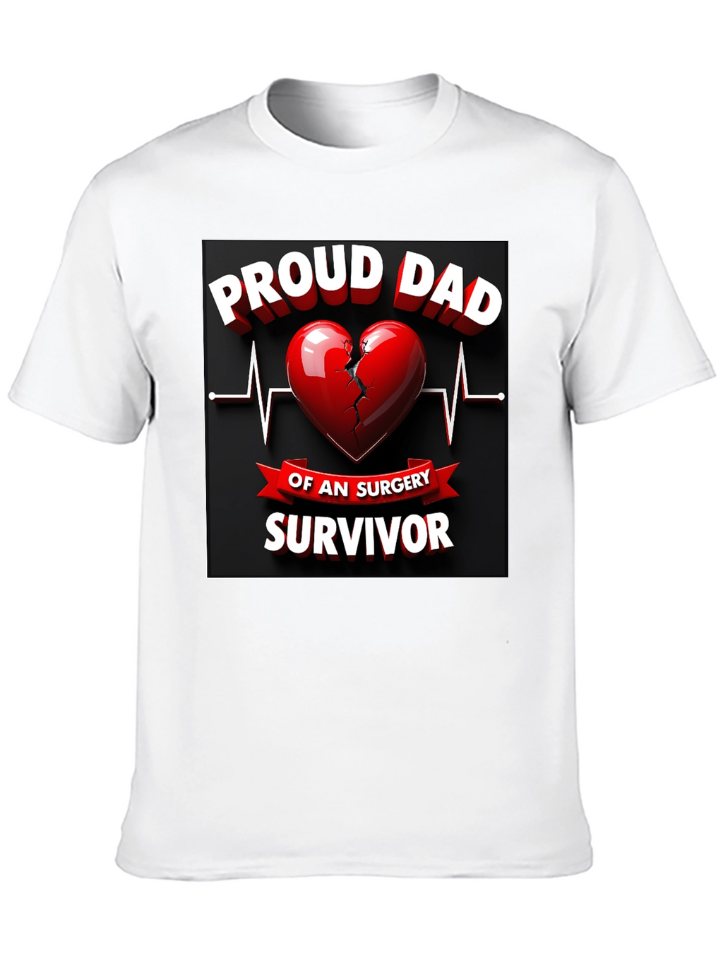 Proud Dad Surgery Survivor Graphic T-Shirt