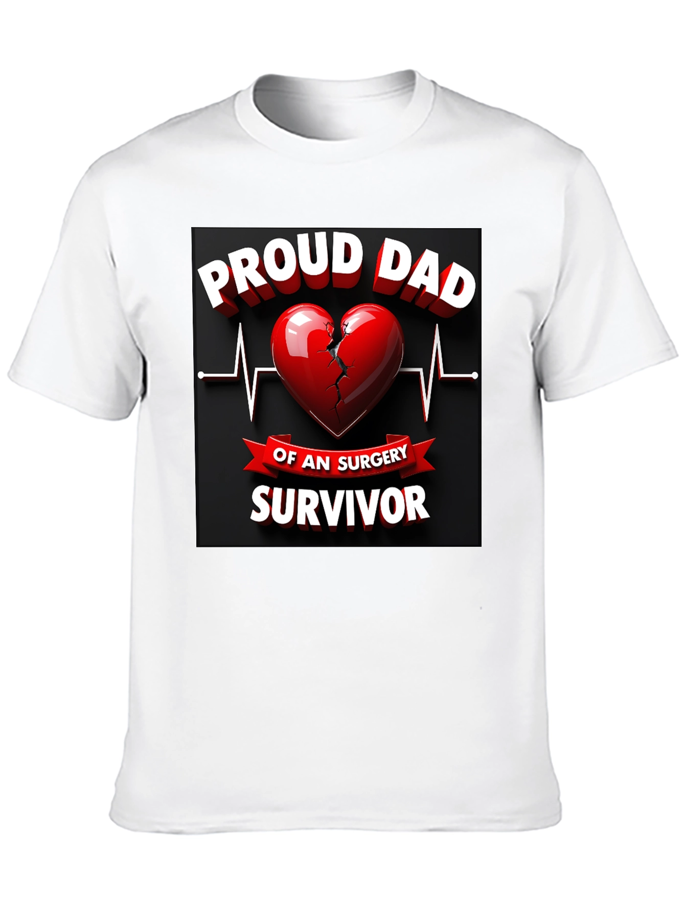 Proud Dad Surgery Survivor Graphic T-Shirt