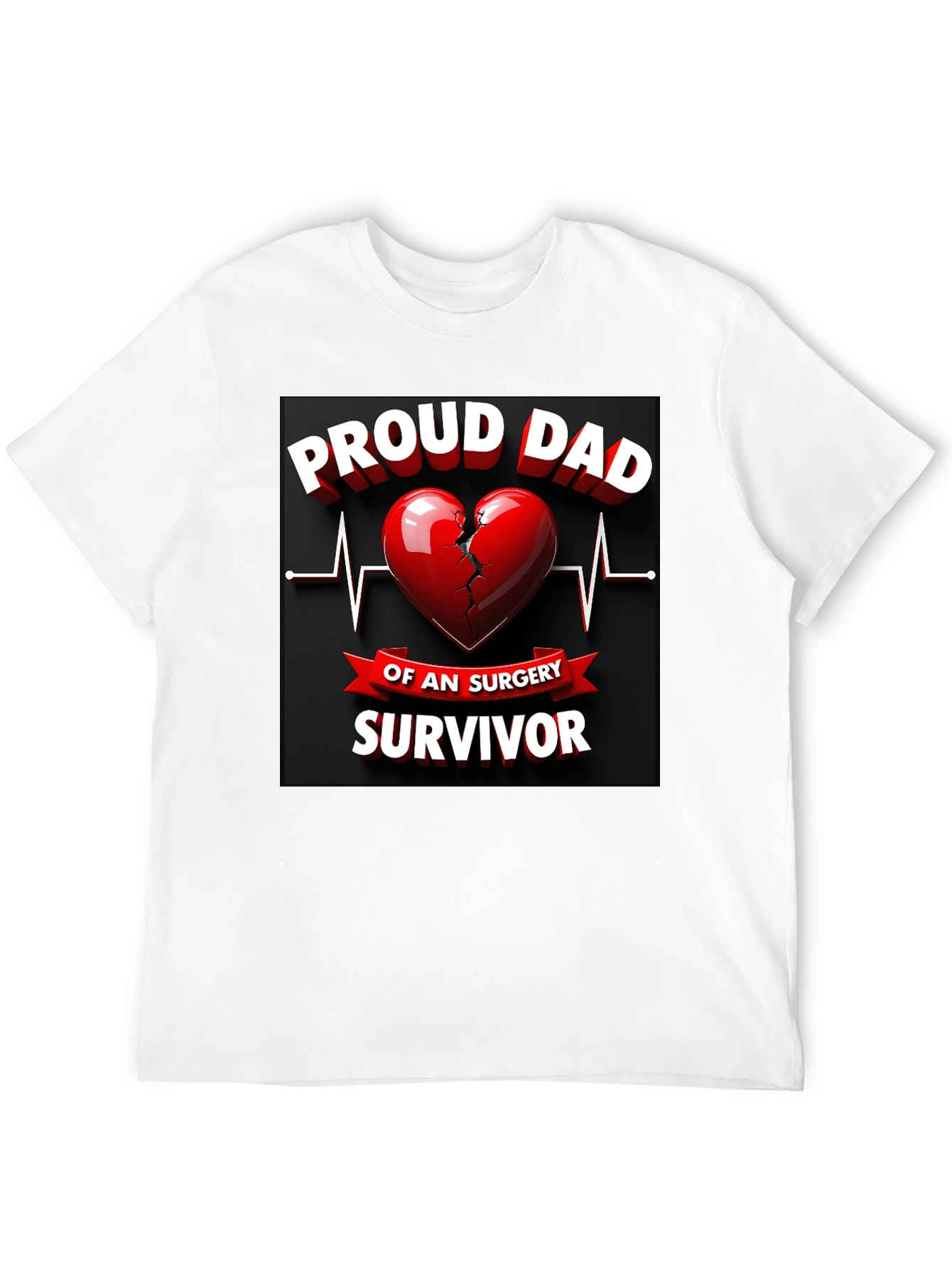 Proud Dad Surgery Survivor Graphic T-Shirt