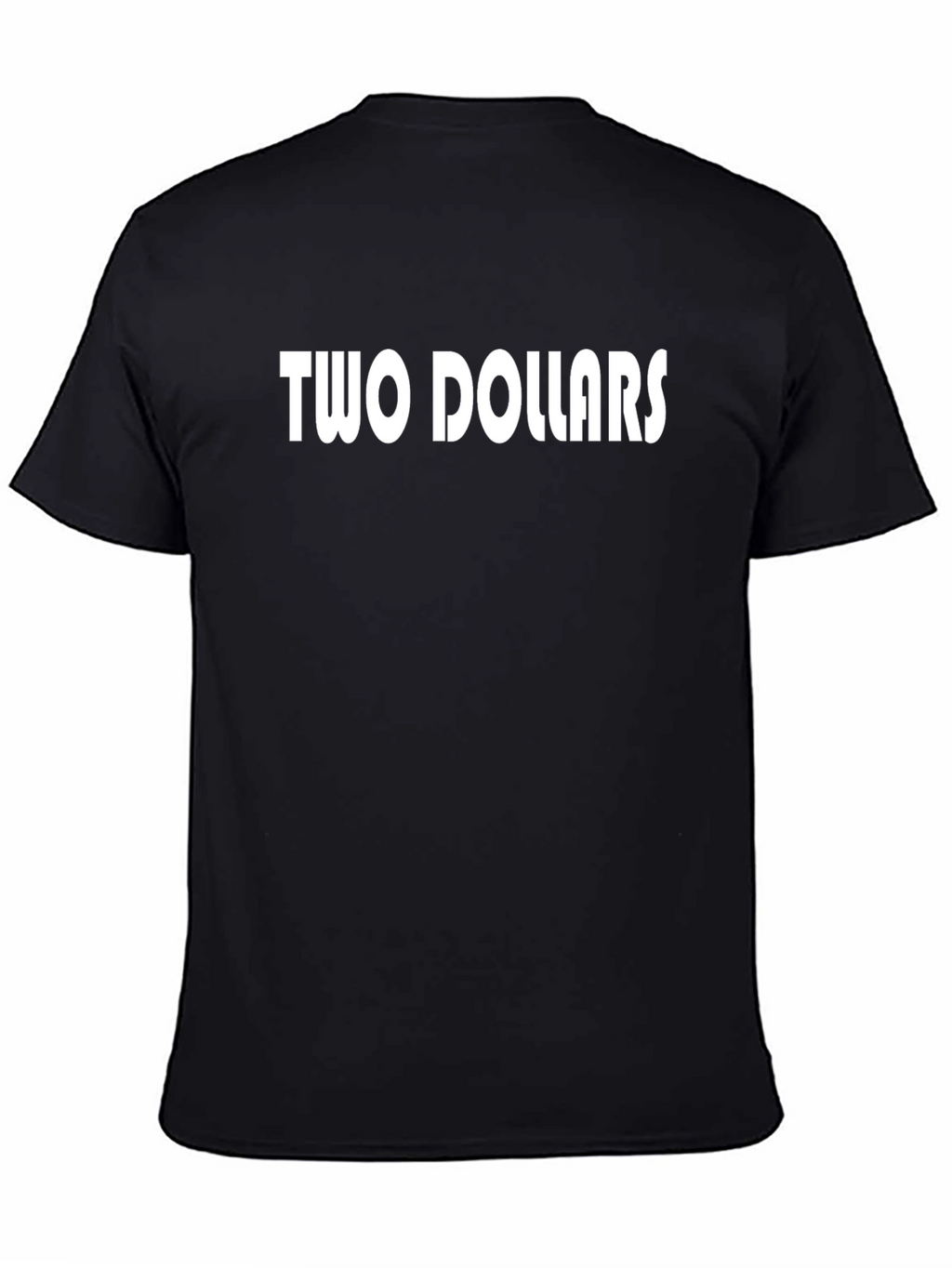 Two Dollars Black Graphic Tee