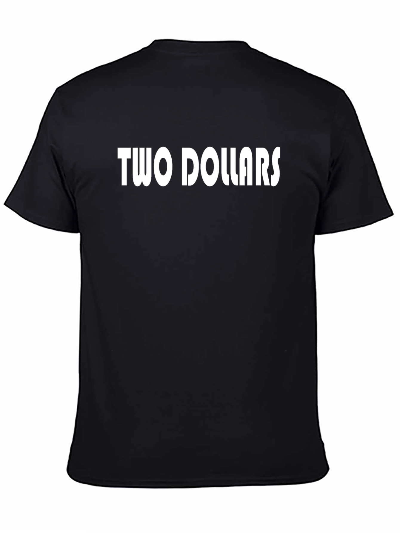 Two Dollars Black Graphic Tee
