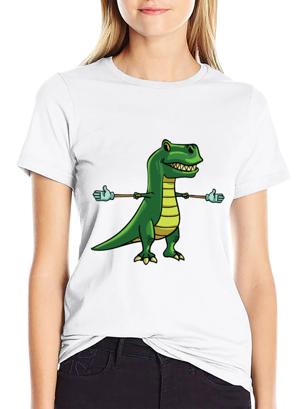 Dino T-Rex Cartoon Graphic Tee