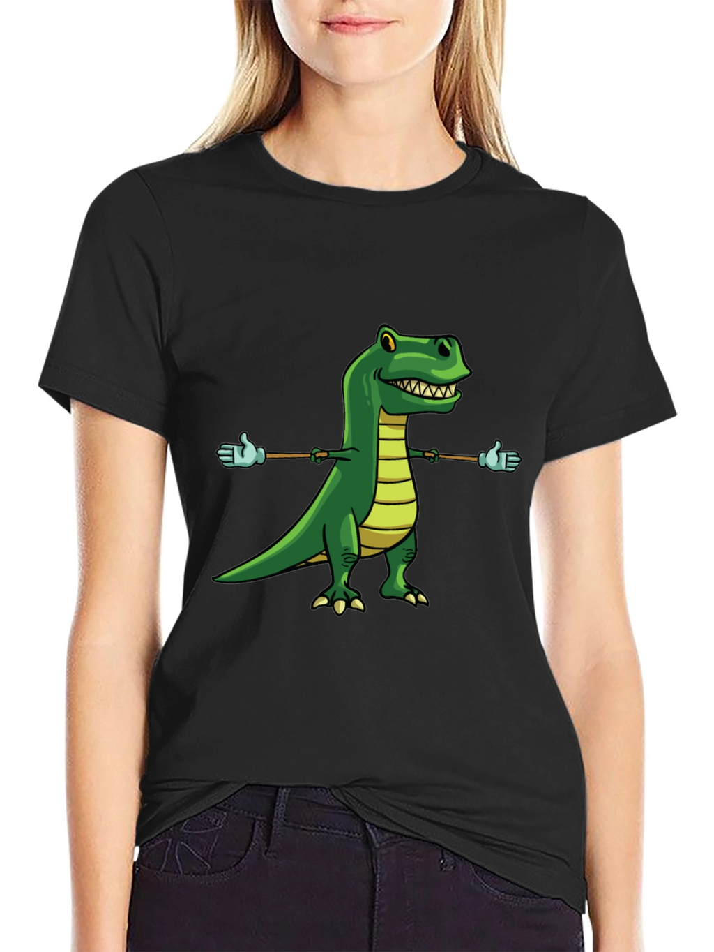 Dino T-Rex Cartoon Graphic Tee