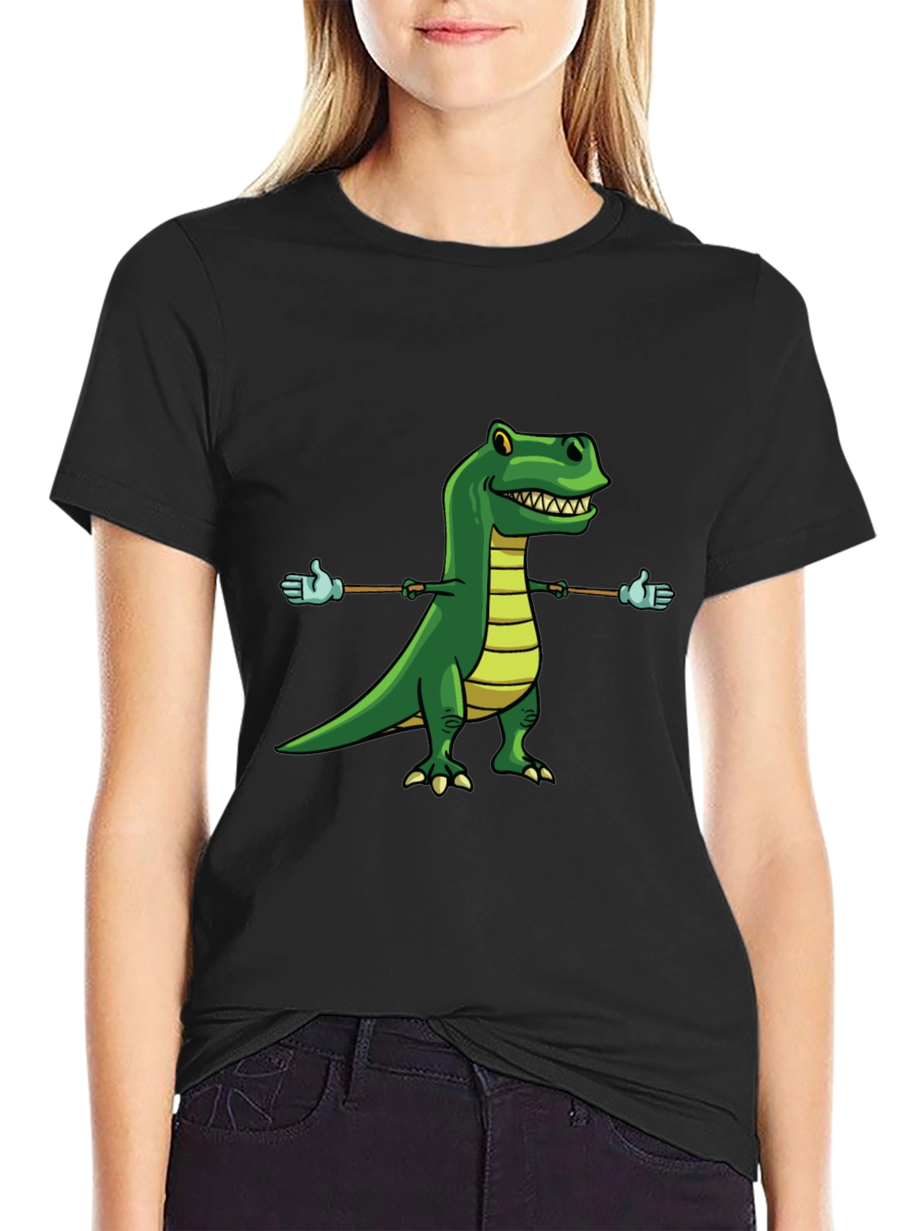 Dino T-Rex Cartoon Graphic Tee
