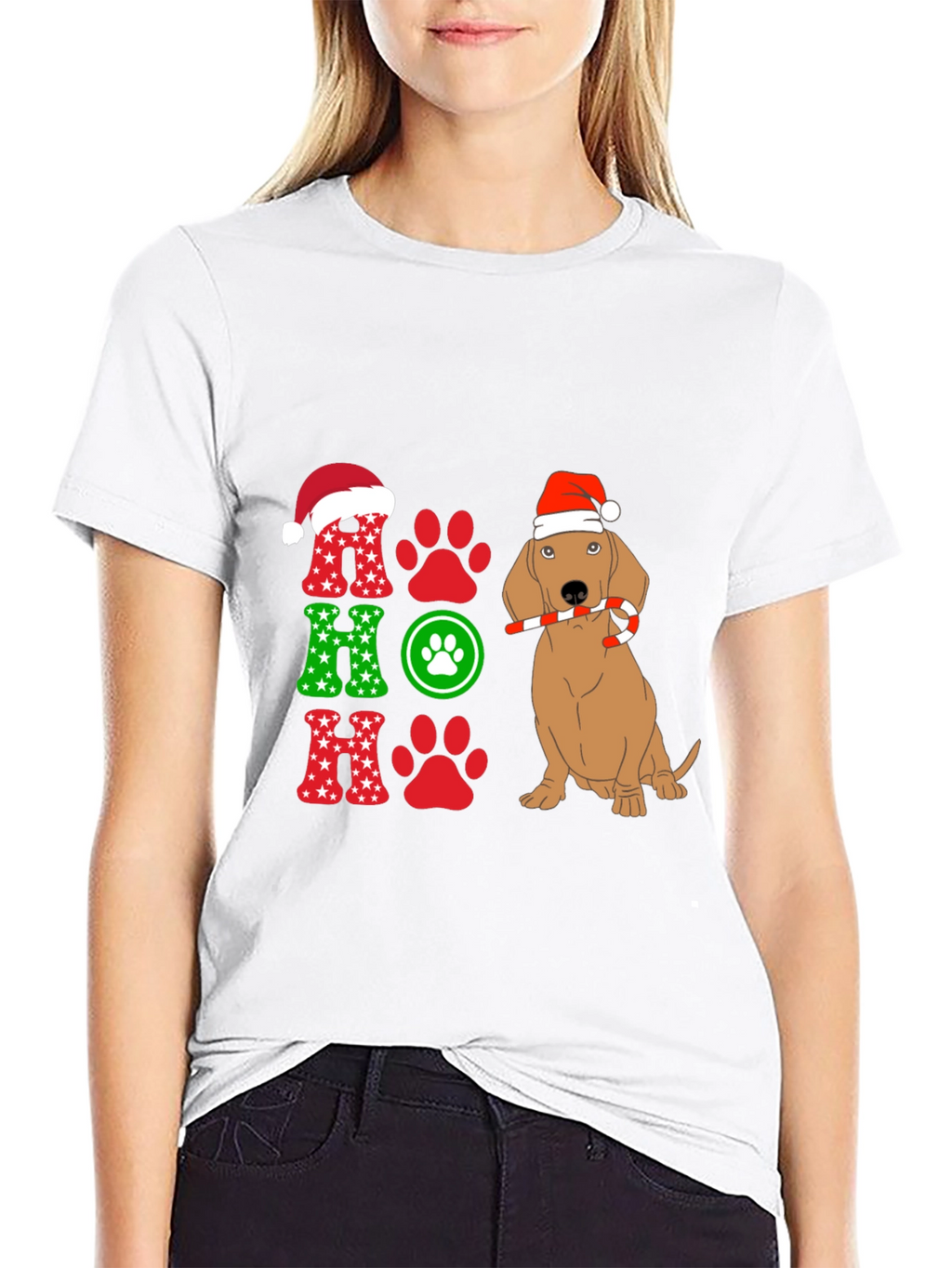 Festive Dog Christmas T-Shirt