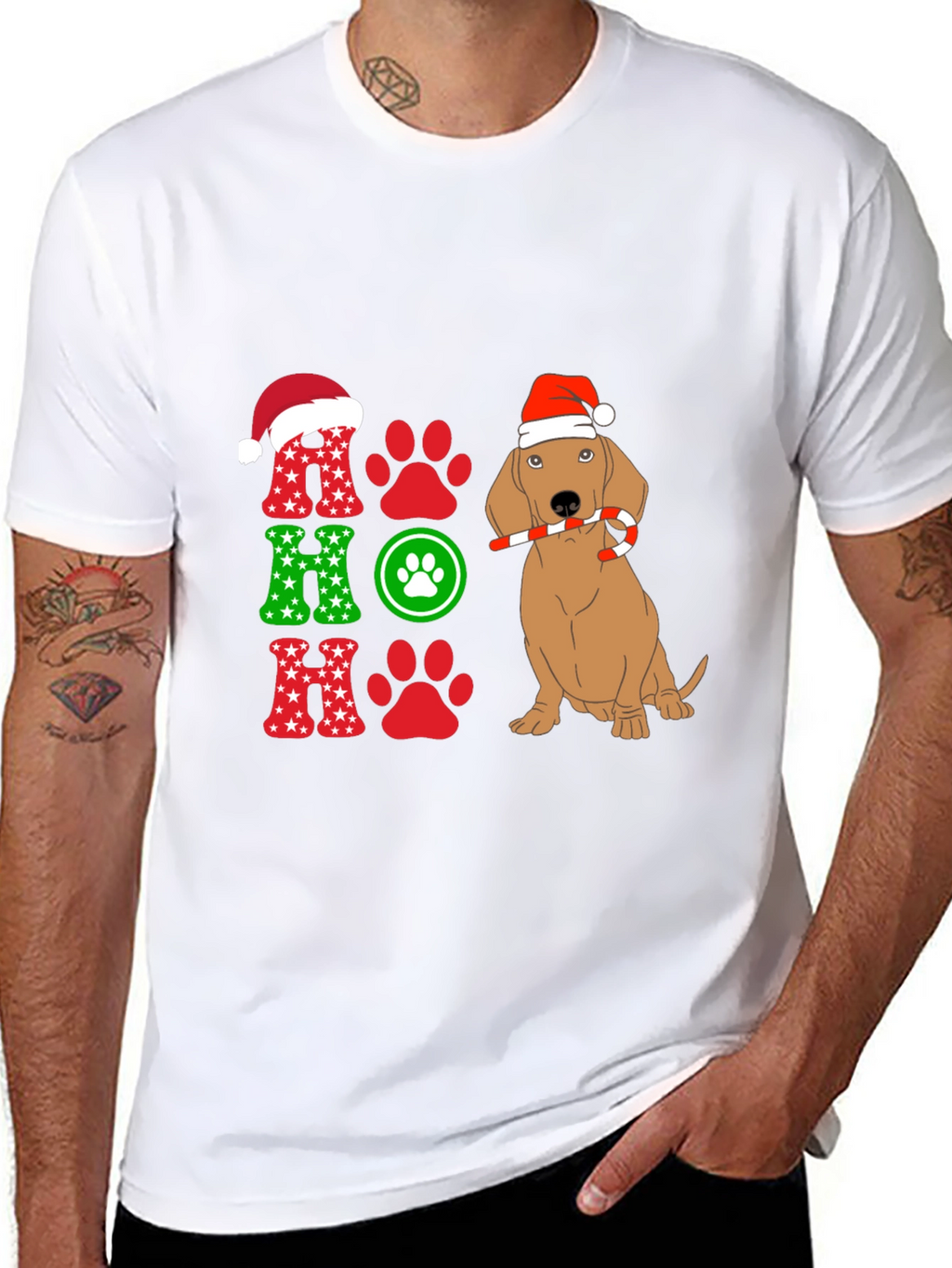 Festive Dog Christmas T-Shirt