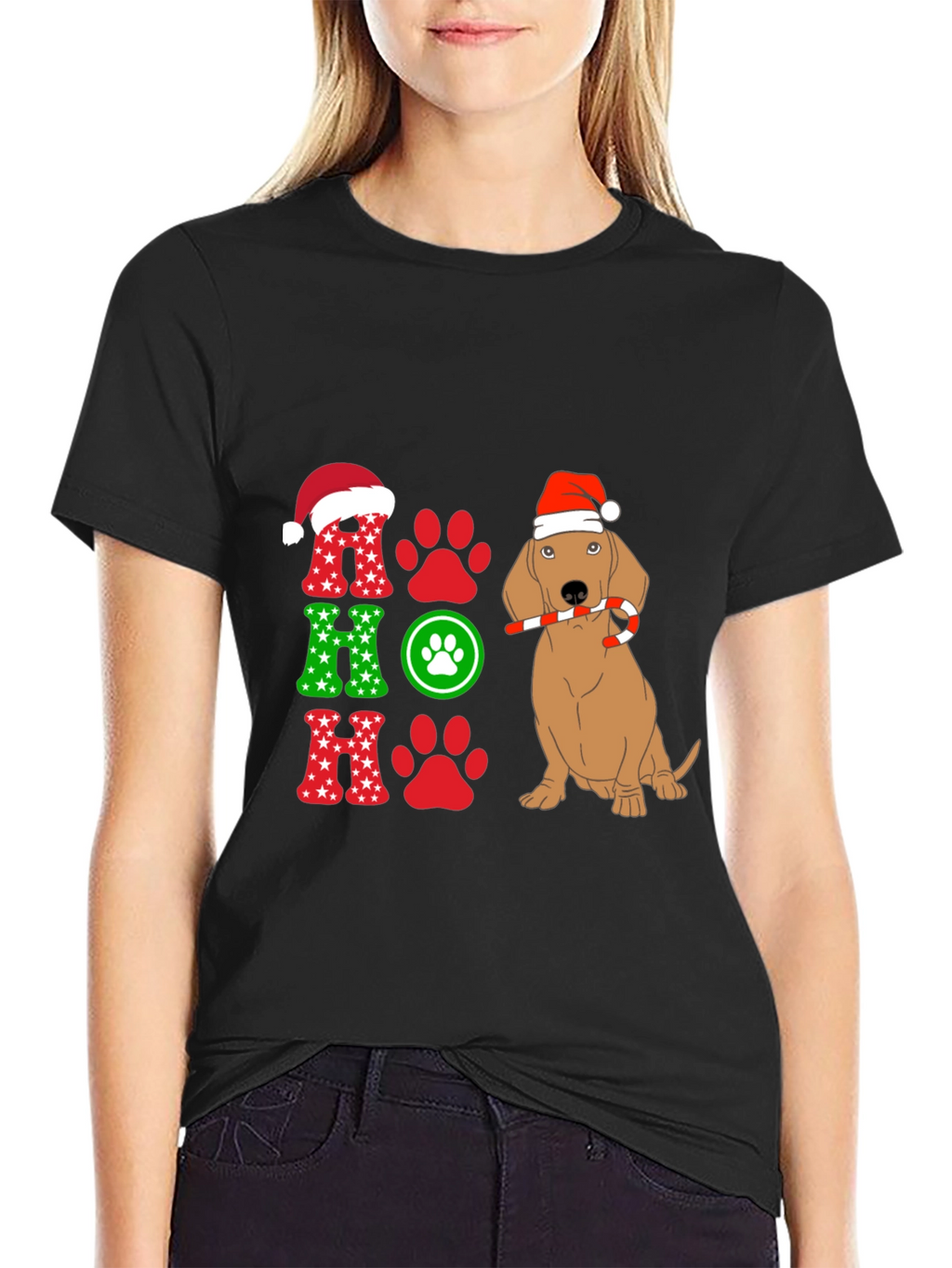 Festive Dog Christmas T-Shirt