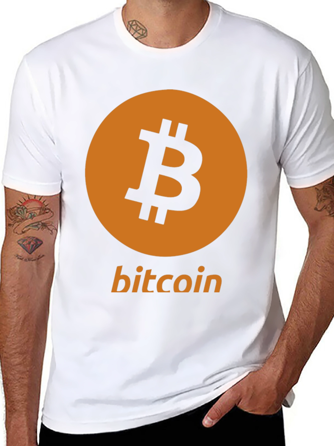 Bitcoin Logo Graphic Tee - Crypto T-Shirt