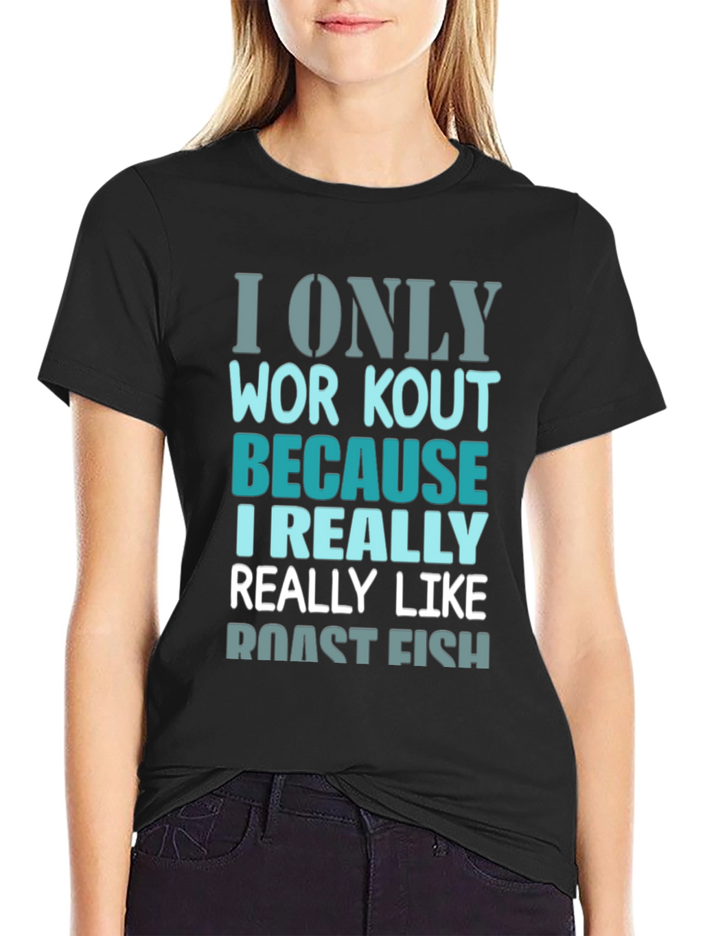 Roast Fish Workout T-Shirt - Funny Gym Tee