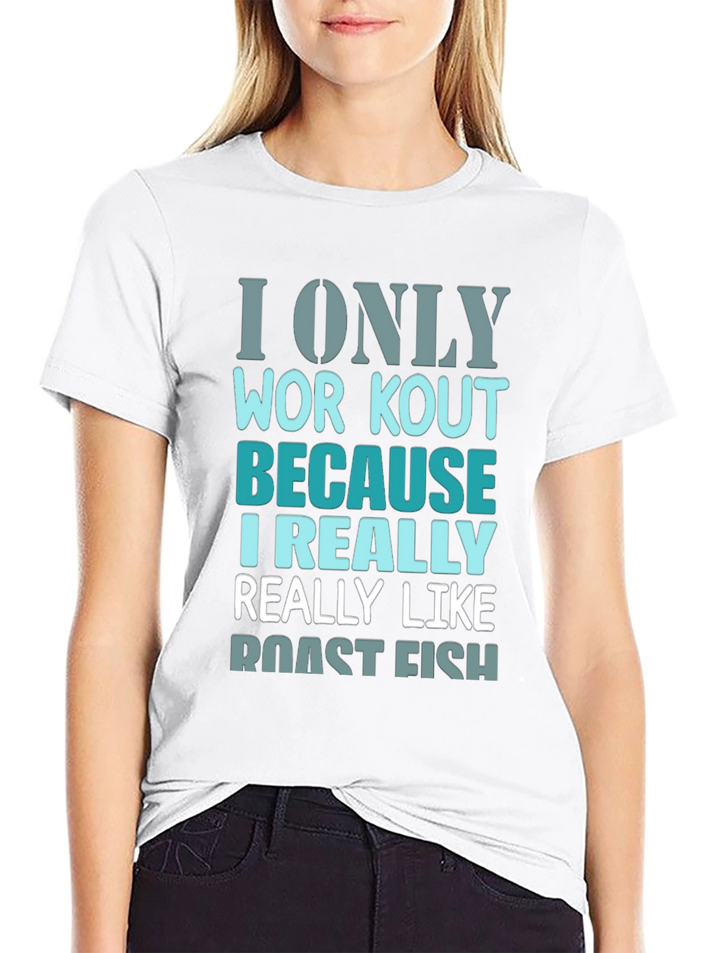 Roast Fish Workout T-Shirt - Funny Gym Tee