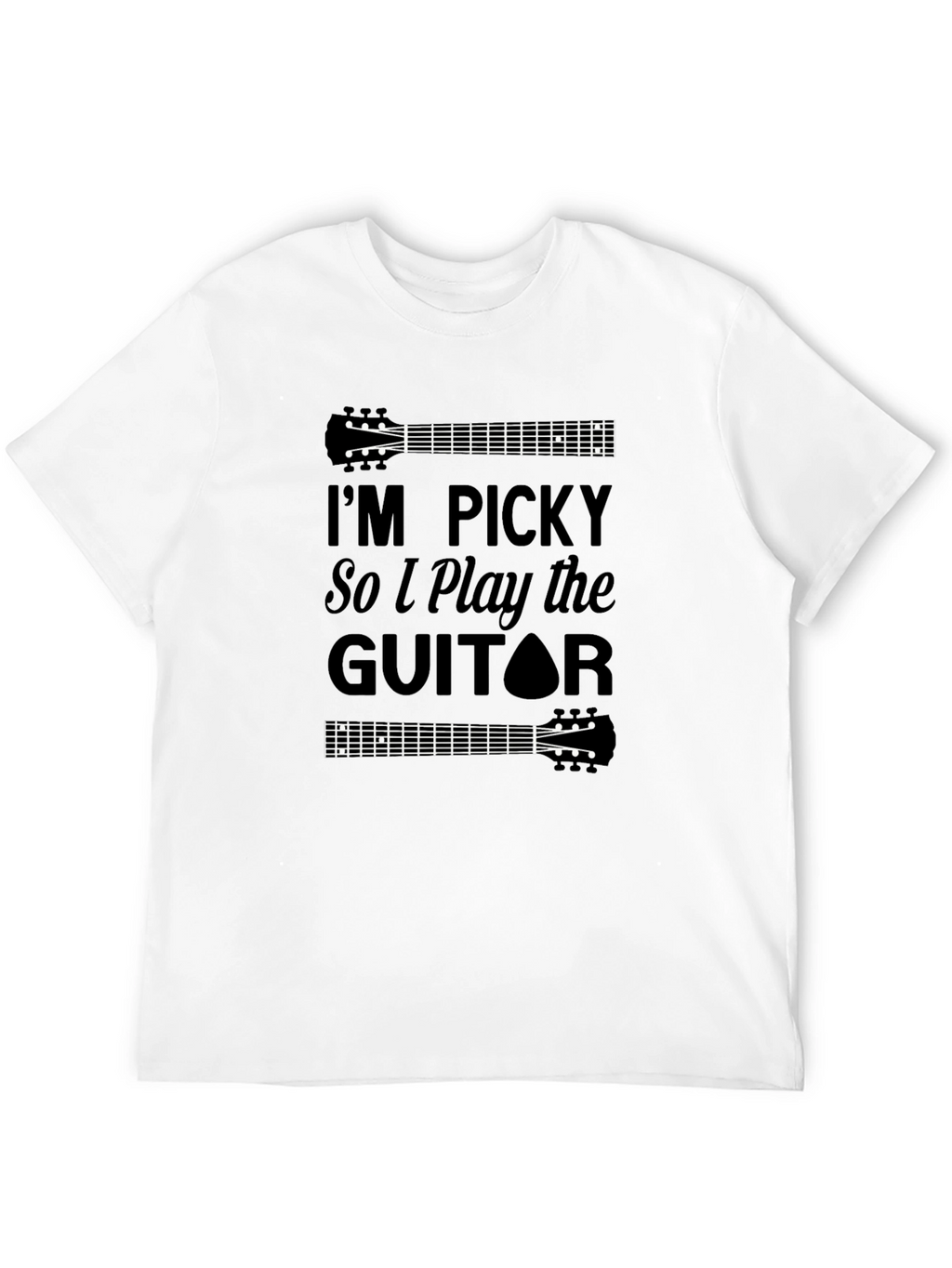 Im Picky Guitar Player Black Tee