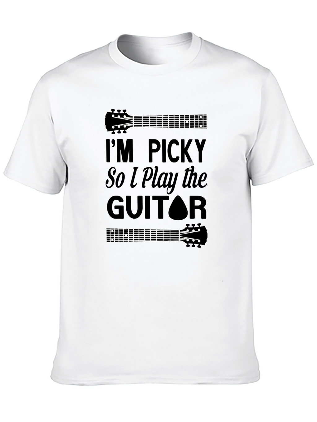 Im Picky Guitar Player Black Tee