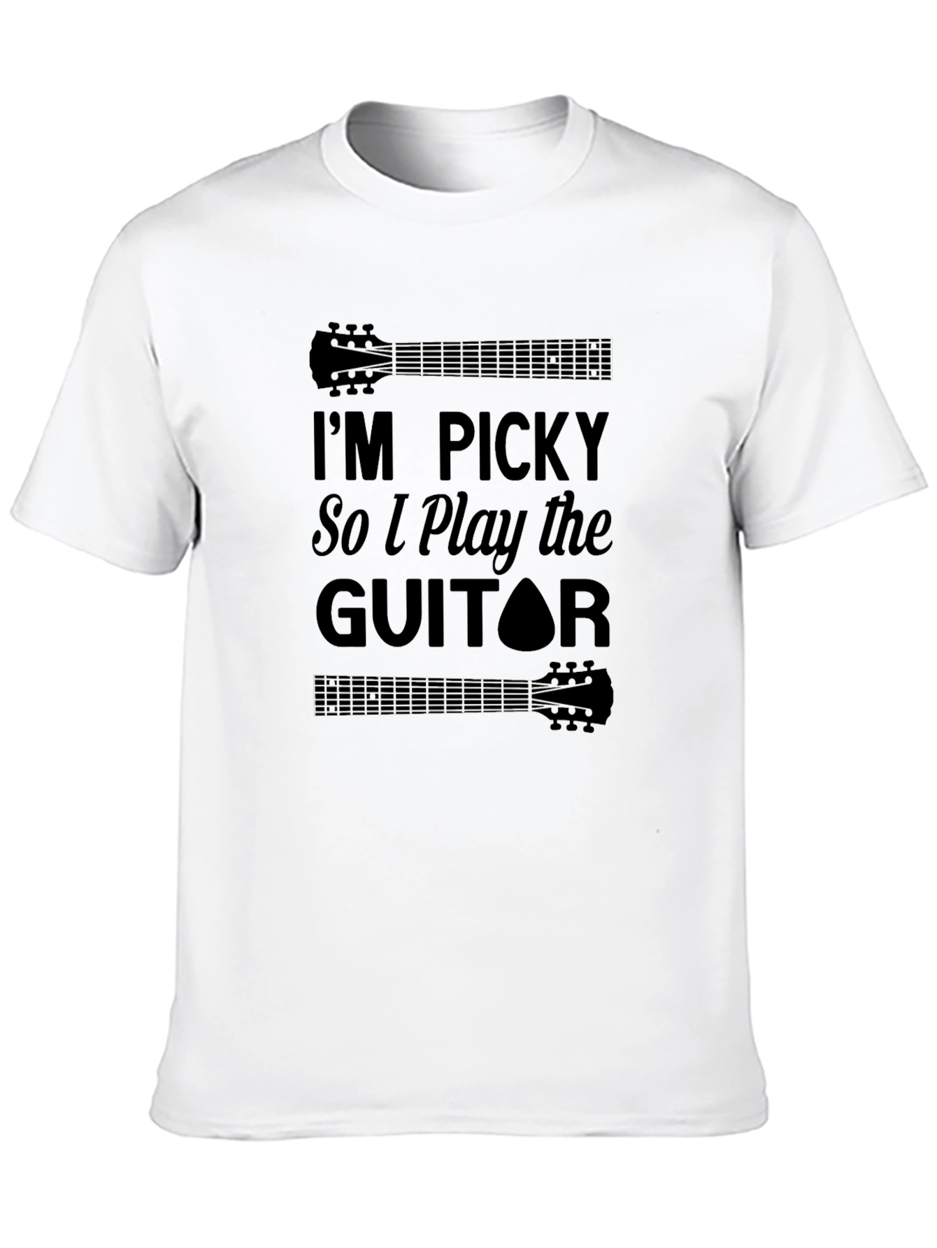 Im Picky Guitar Player Black Tee