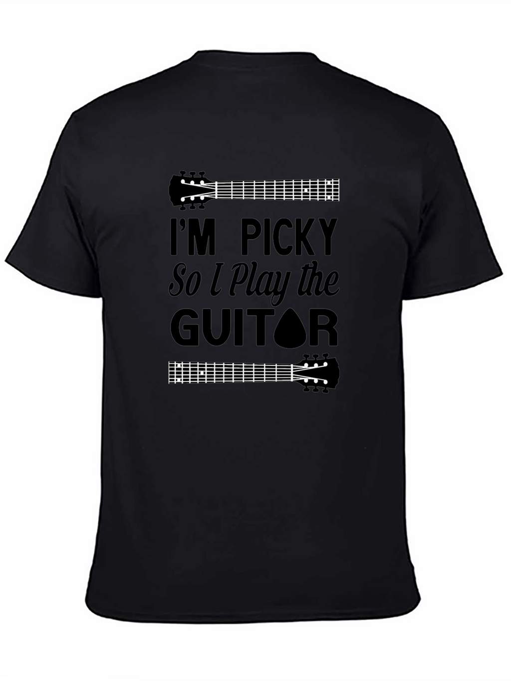 Im Picky Guitar Player Black Tee