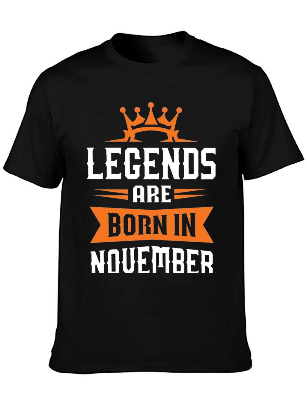Legends Born in November Black T-Shirt