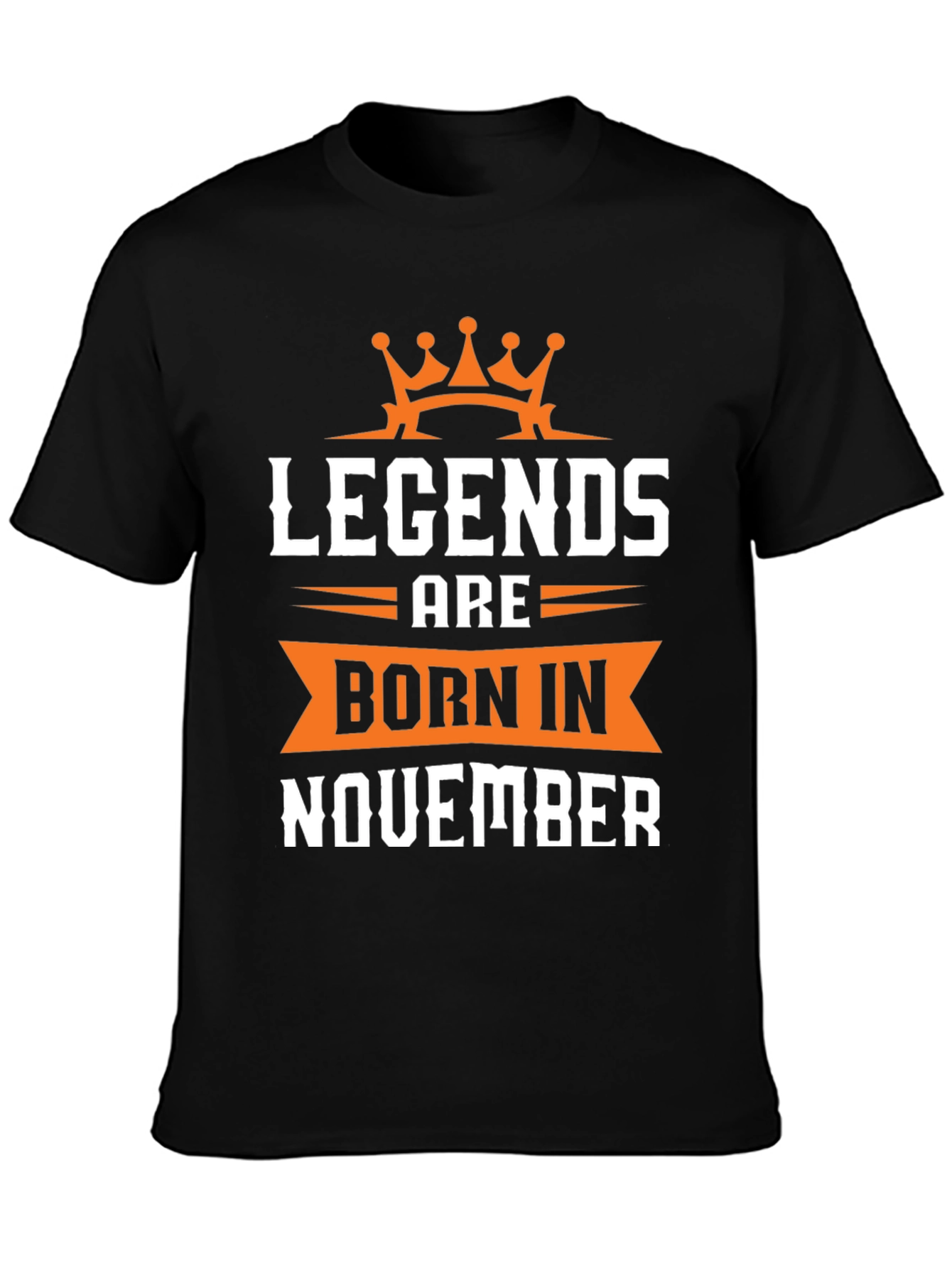 Legends Born in November Black T-Shirt