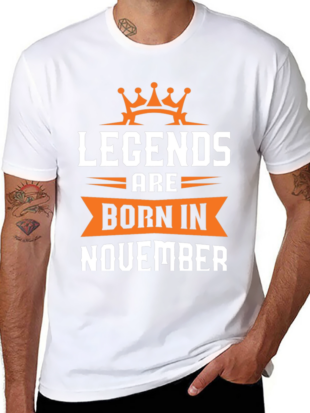 Legends Born in November Black T-Shirt