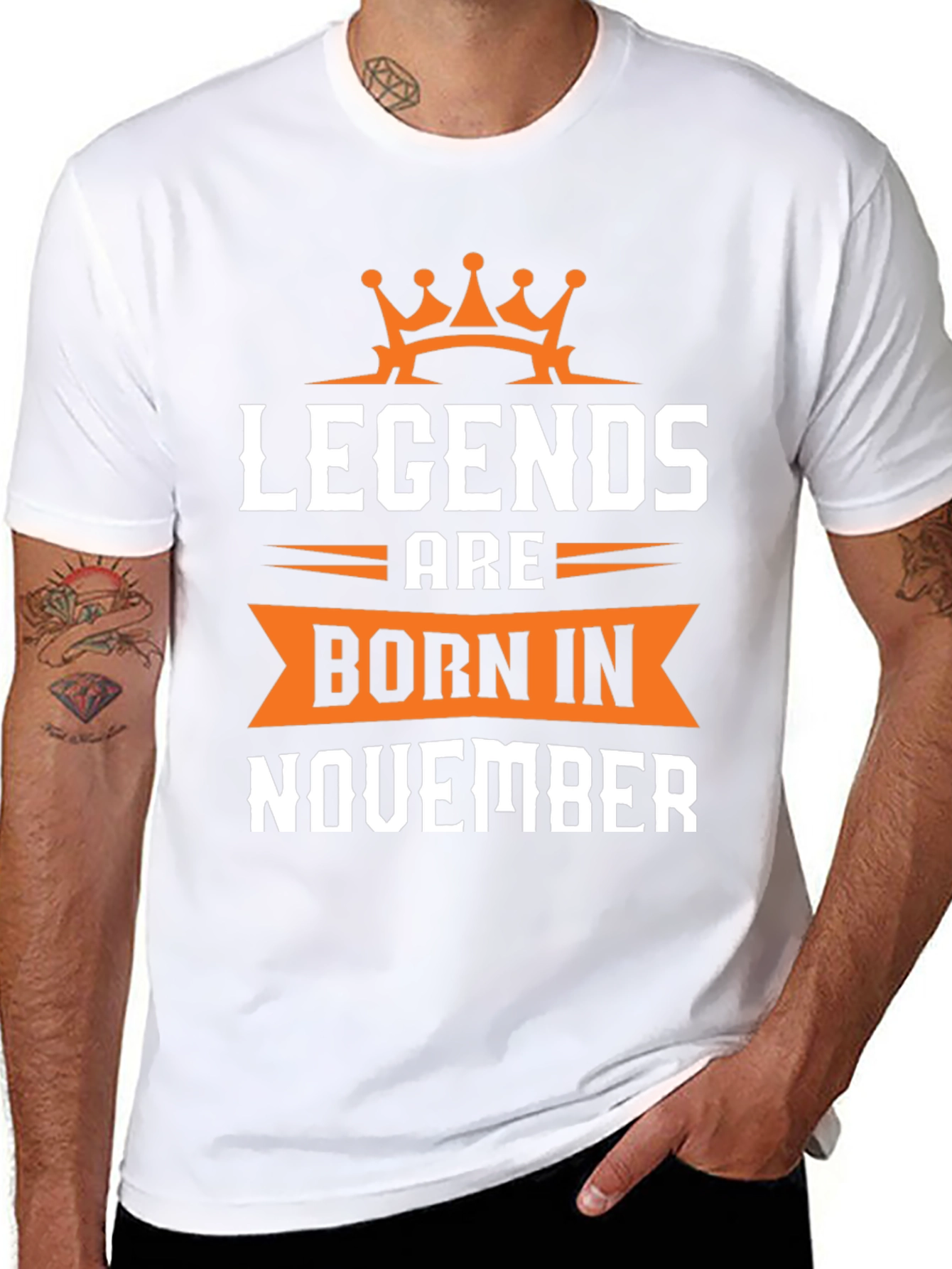 Legends Born in November Black T-Shirt