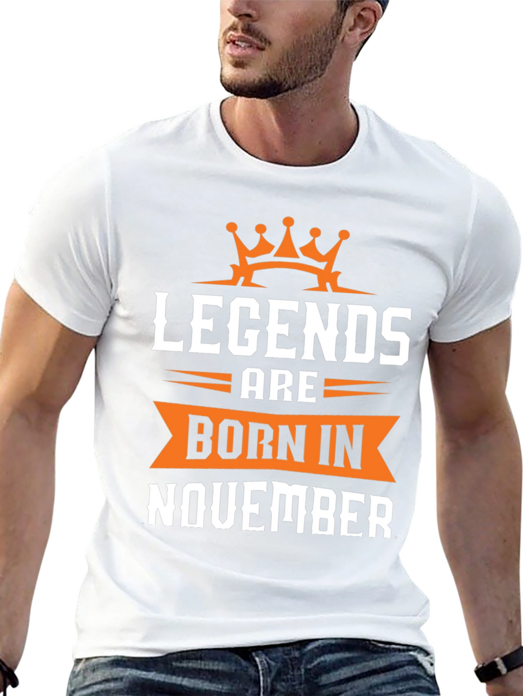 Legends Born in November Black T-Shirt