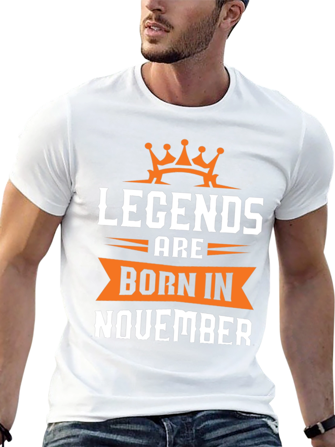 Legends Born in November Black T-Shirt