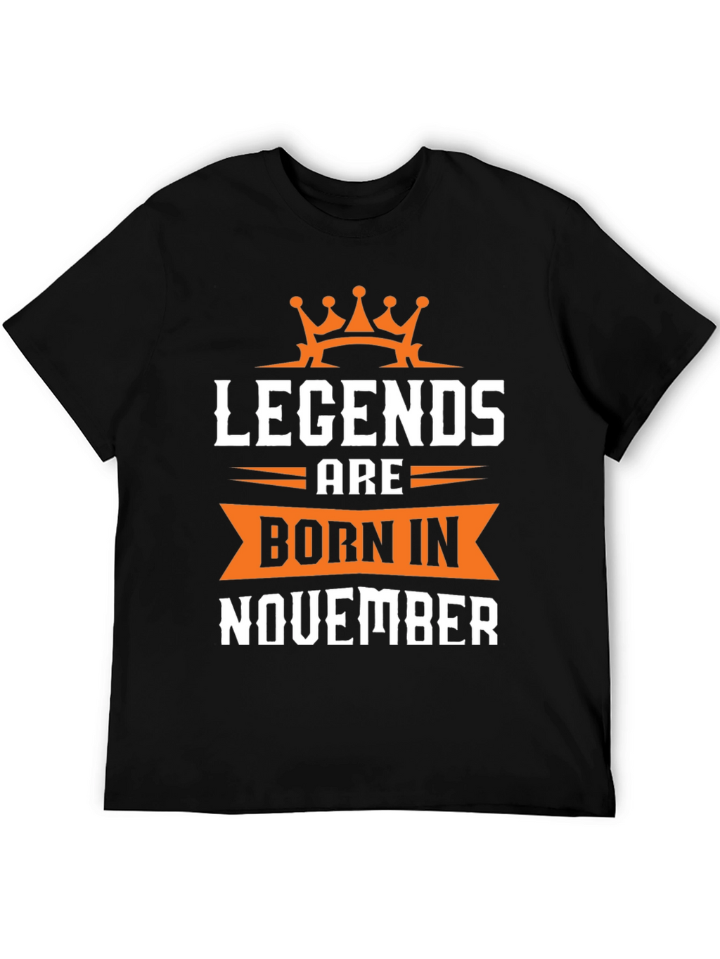 Legends Born in November Black T-Shirt