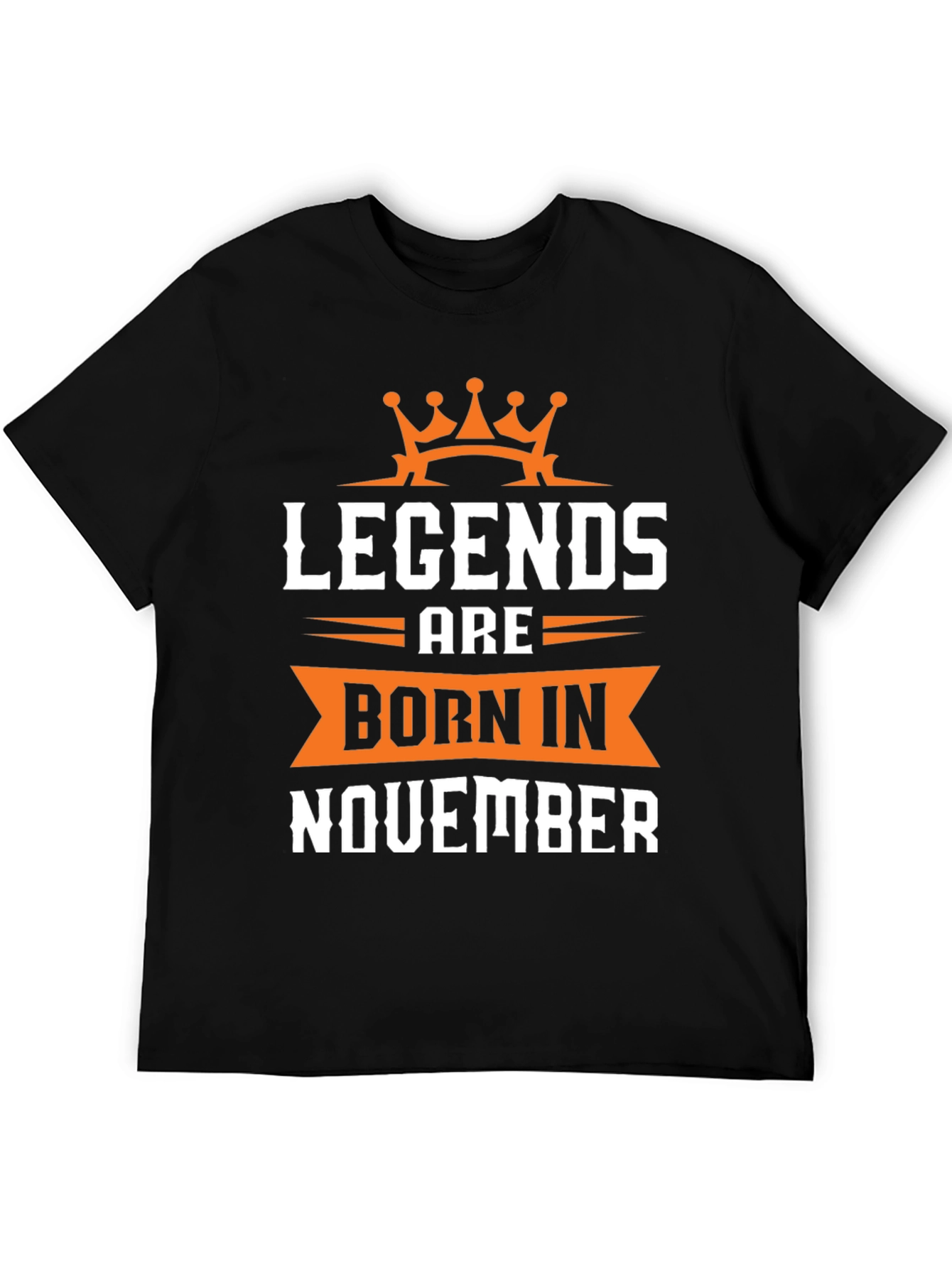 Legends Born in November Black T-Shirt
